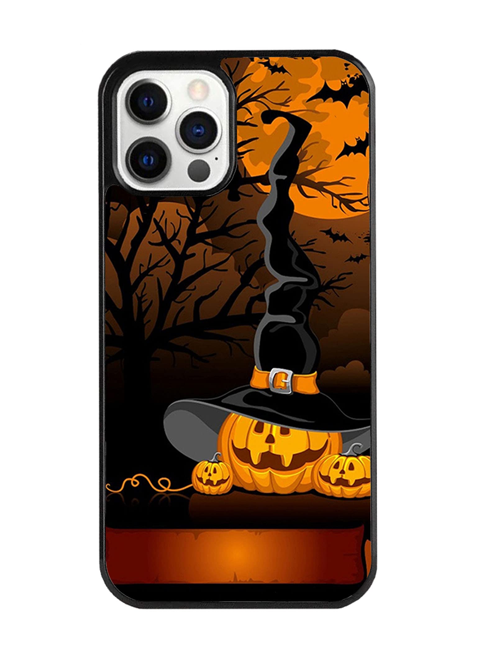 Vuttoo For Iphone 12 Pro Case   Halloween Pumpkins Witch Hat Pattern Phone Case   Tpu Shock Absorption Protection Phone Cover Ca