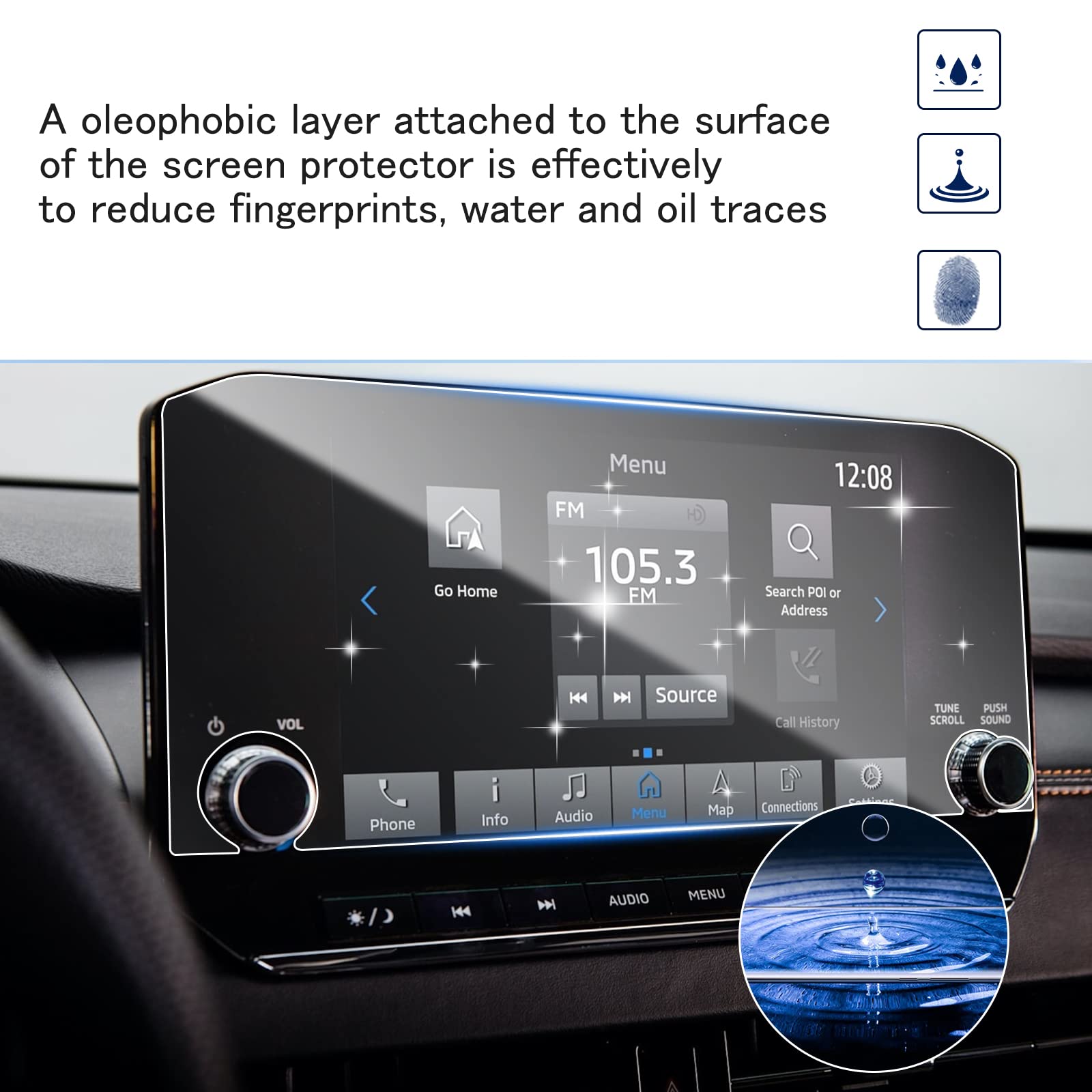 Shaohao 2Pcs For 2024 2025 Mitsubishi Outlander Screen Protector Fit For 2022 2025 Mitsubishi Outlander Accessories (Se/Sel/Se Black Edition/Sel Black Edition/Black Edition) 9' Hd Clear Screen Cover