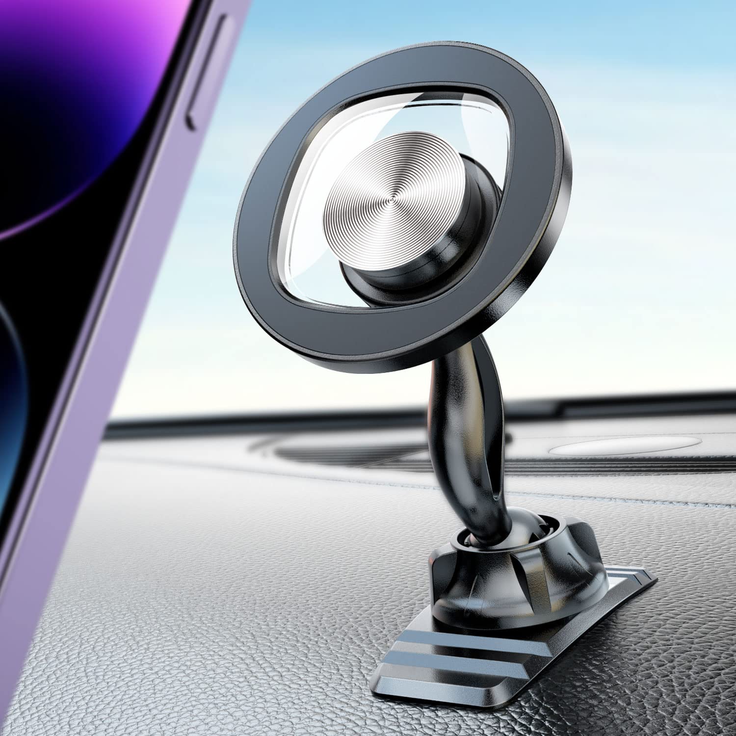 Esamcore Magnetic Phone Holder For Car, Iphone Magsafe Car Mount Strong Phone Magnet For Car Dashboard Cell Phone Holders For Yo