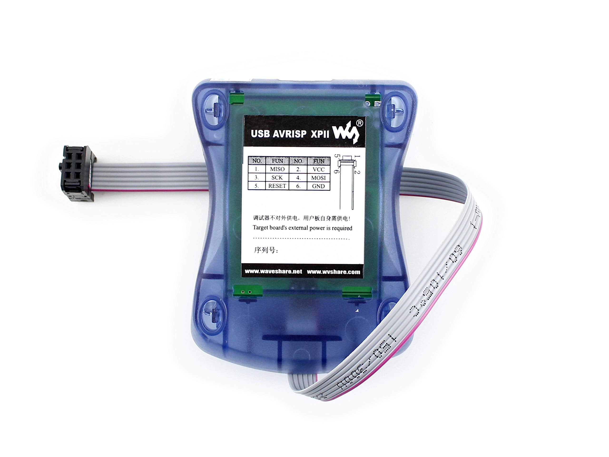 Waveshare Atmel Avr Programmer Usb Avrisp Xpii Compatible Atmel At Avr Isp Mk2 Mkii In System Programmer Supports Avr Studio 4/5