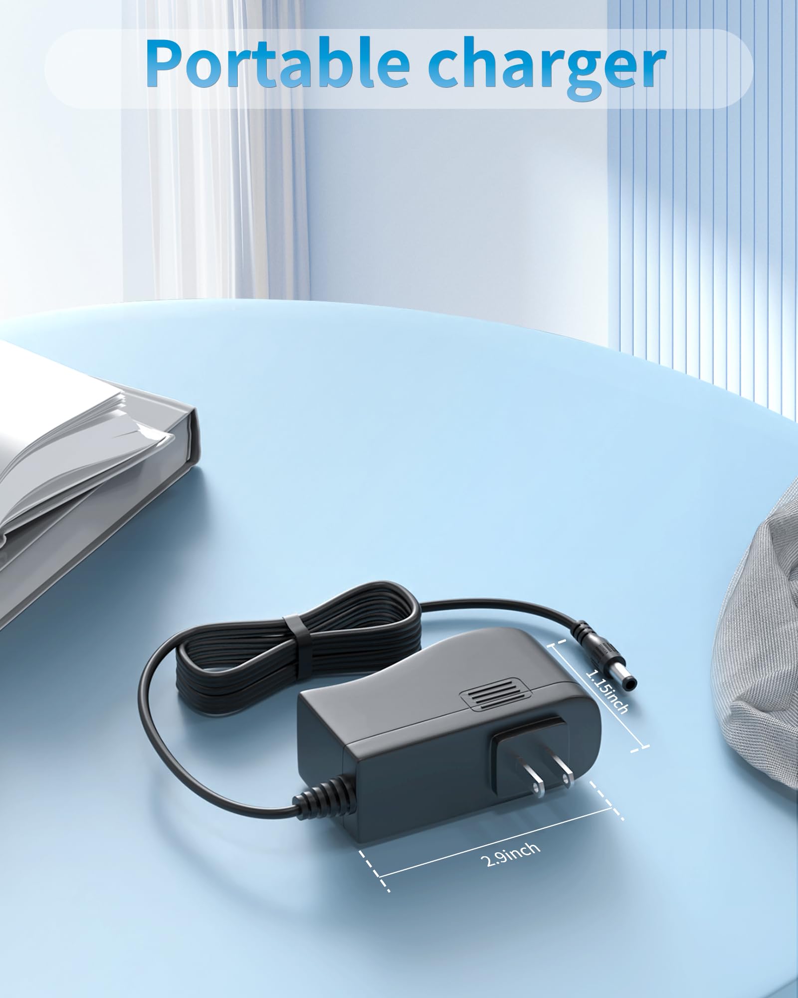 Replacment For Prettycare Vacuum Charger Compatible With Prettycare W100 W200 W300 W400 20Kpa 22.2V 180W Power Cord Adapter For