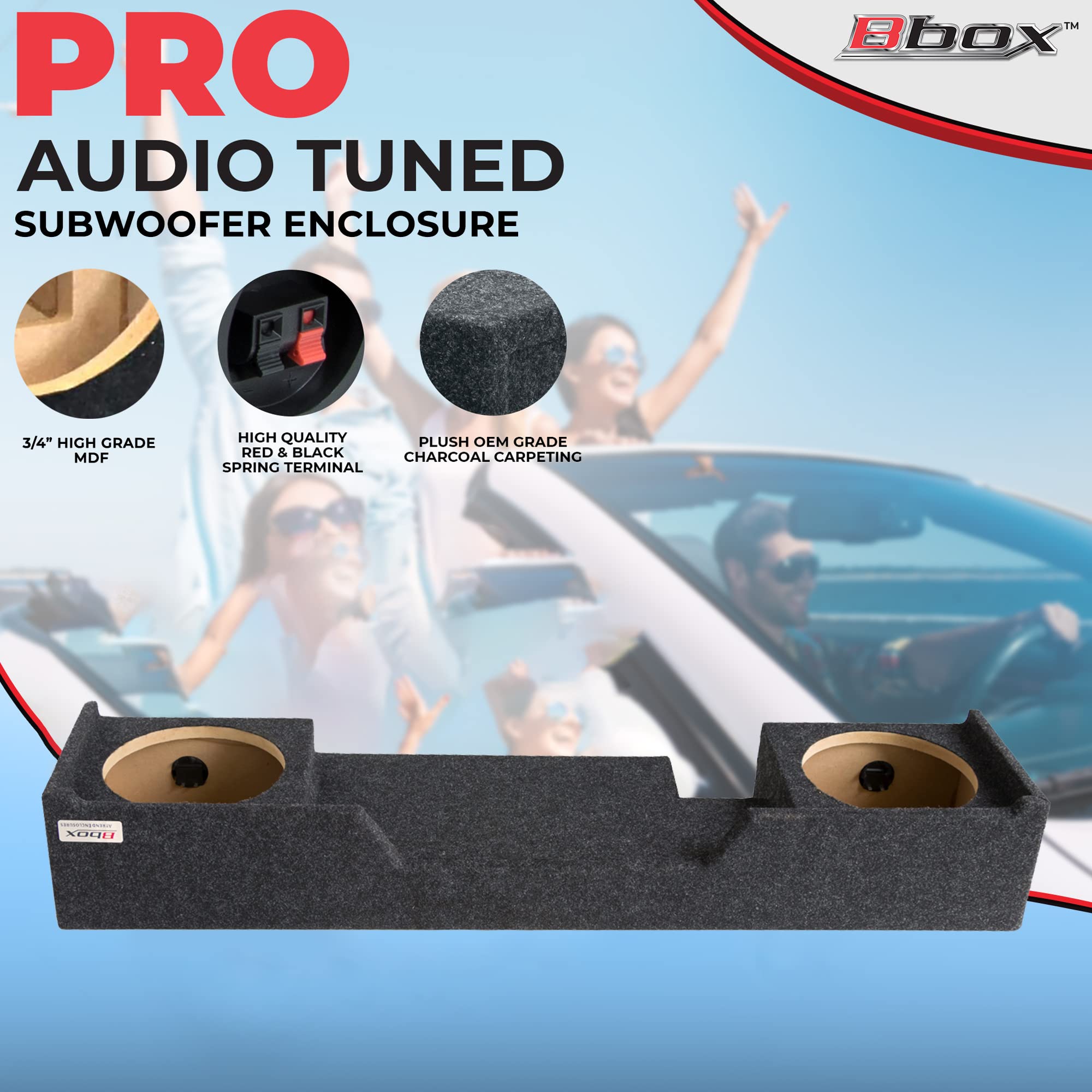 Bbox Dual Sealed 10 Inch Subwoofer Enclosure   Accu Tuned Sealed Subwoofer Boxes & Enclosures   Subwoofer Box Improves Audio Qua