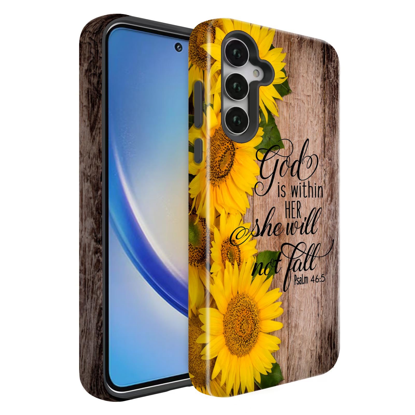 BSMOSPER Compatible for Samsung Galaxy S25 Plus 5G Case, Dual Layer Heavy Duty 2 in 1 Shockproof Protective Phone Case,Bible Ver