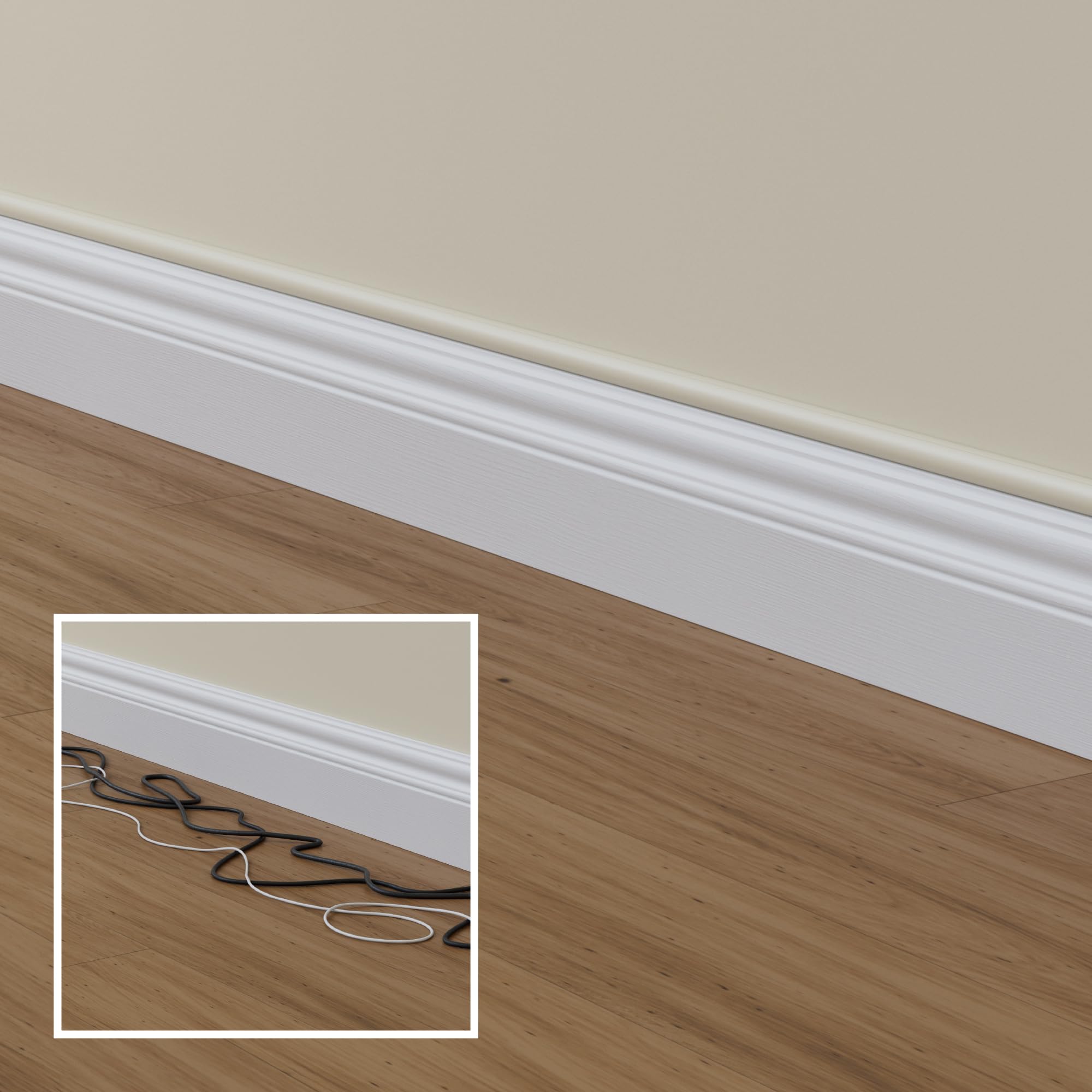 D-Line 13.12Ft Cord Hider Kit, Patented Cable Cover, Hide Wires On Wall, Channel For Tv Mount Cords, Raceway Wire Hiders, Painta