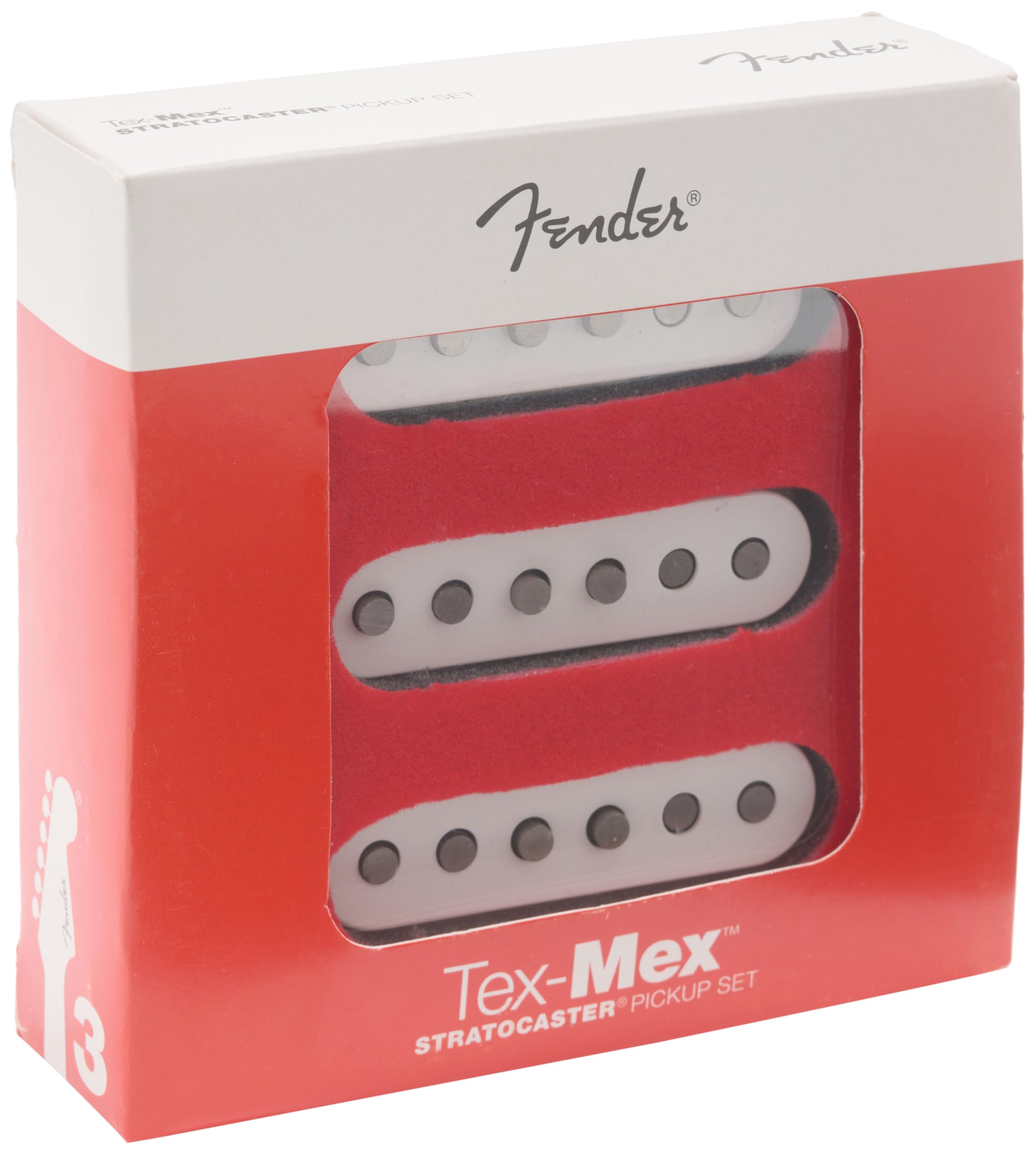 Fender Tex Mex Stratocaster Pickups, Set Of 3   White