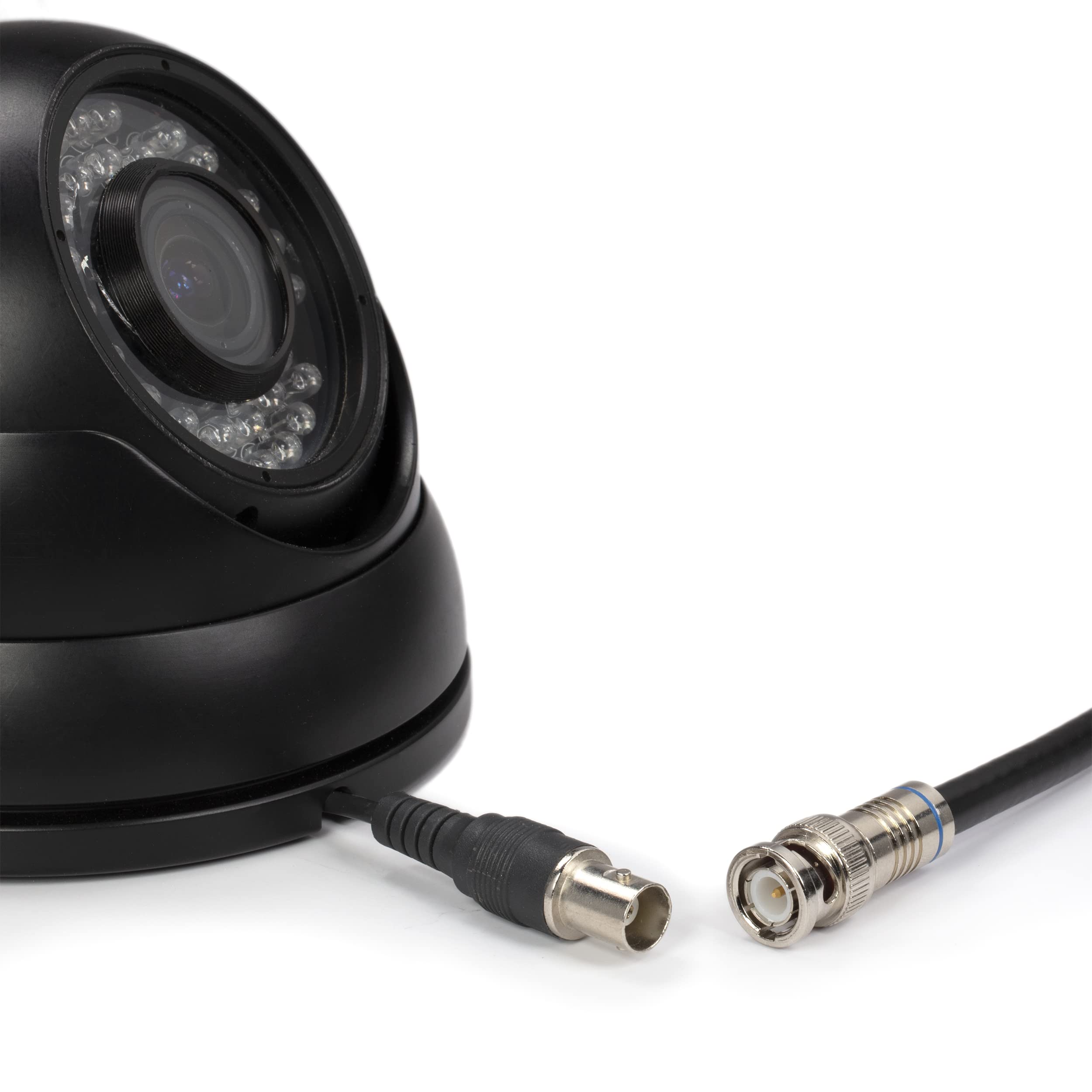 The Cimple Co Bnc Cable, Black Rg6 Hd Sdi And Sdi Cable (With Two Male Bnc Connections)   75 Ohm, Professional Grade, Low Loss C