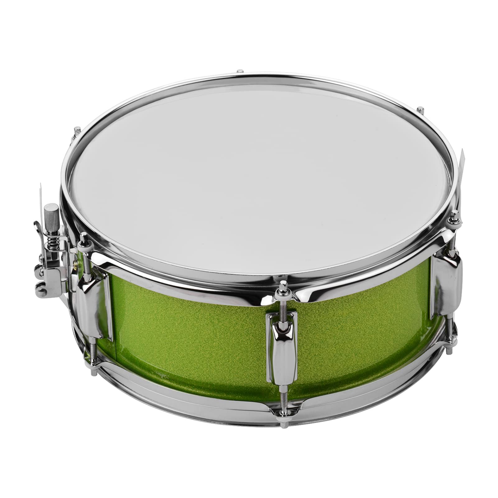12Inch Snare Drum Head With Drums Shoulder Strap Drum Key For Student Band Green Yunfu