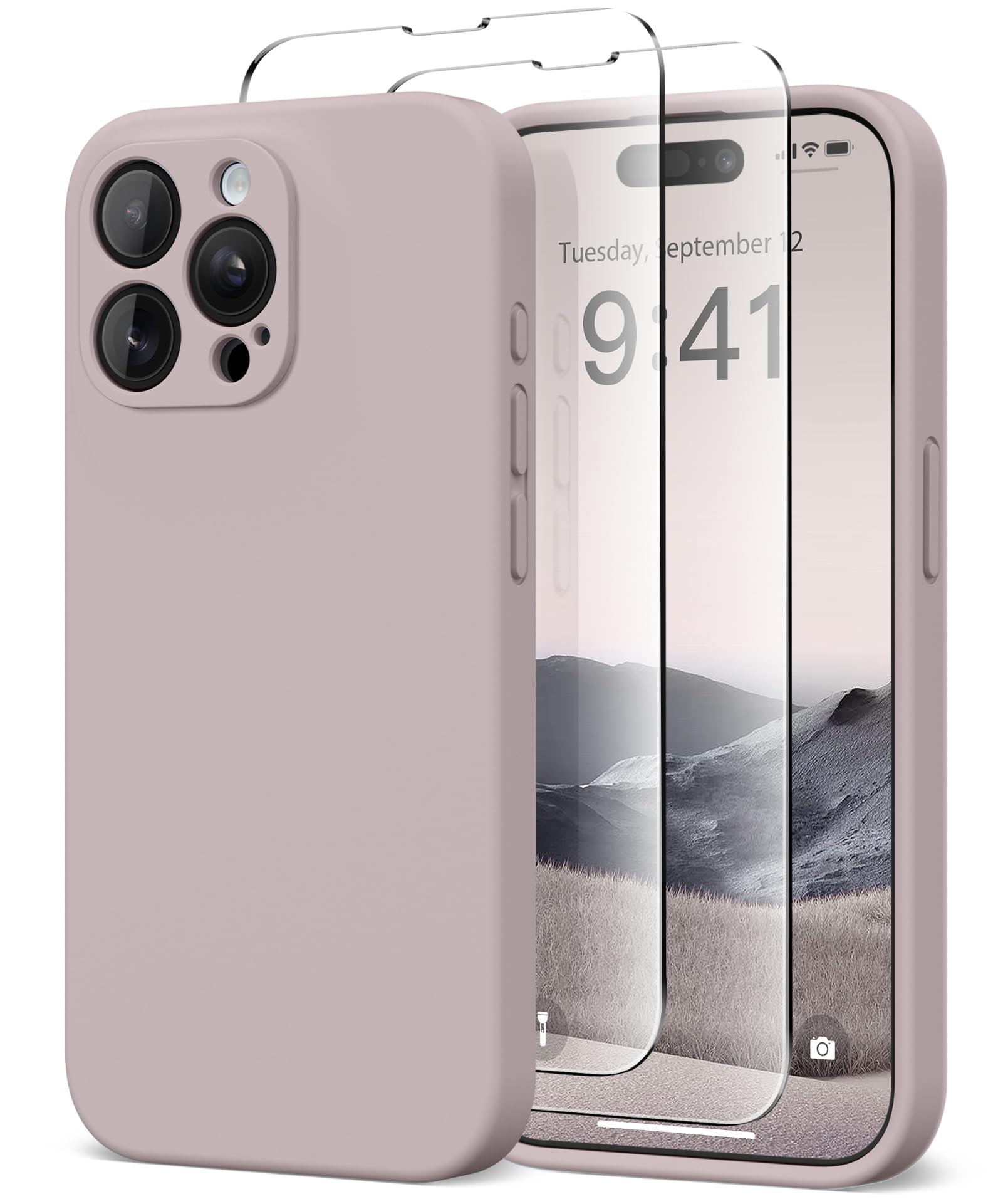 Suydanbox Magnetic For Iphone 14 Pro Max Case, Compatible With Magsafe, [Full Camera Protection][2 Screen Protectors] Silicone S