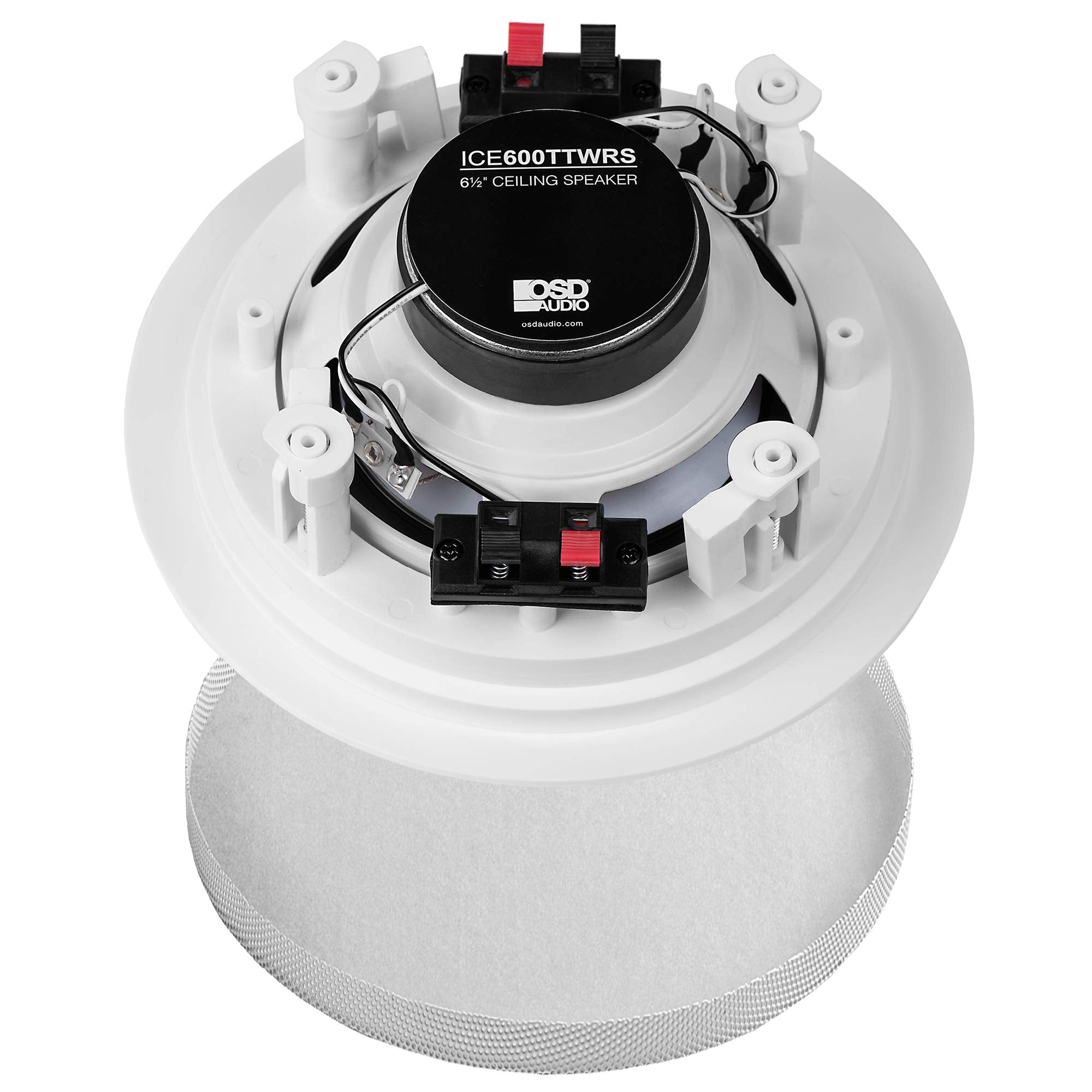 OSD Weatherproof 6.5� in Ceiling Single Stereo   Dual Tweeter Speaker   ICE600TTWRS