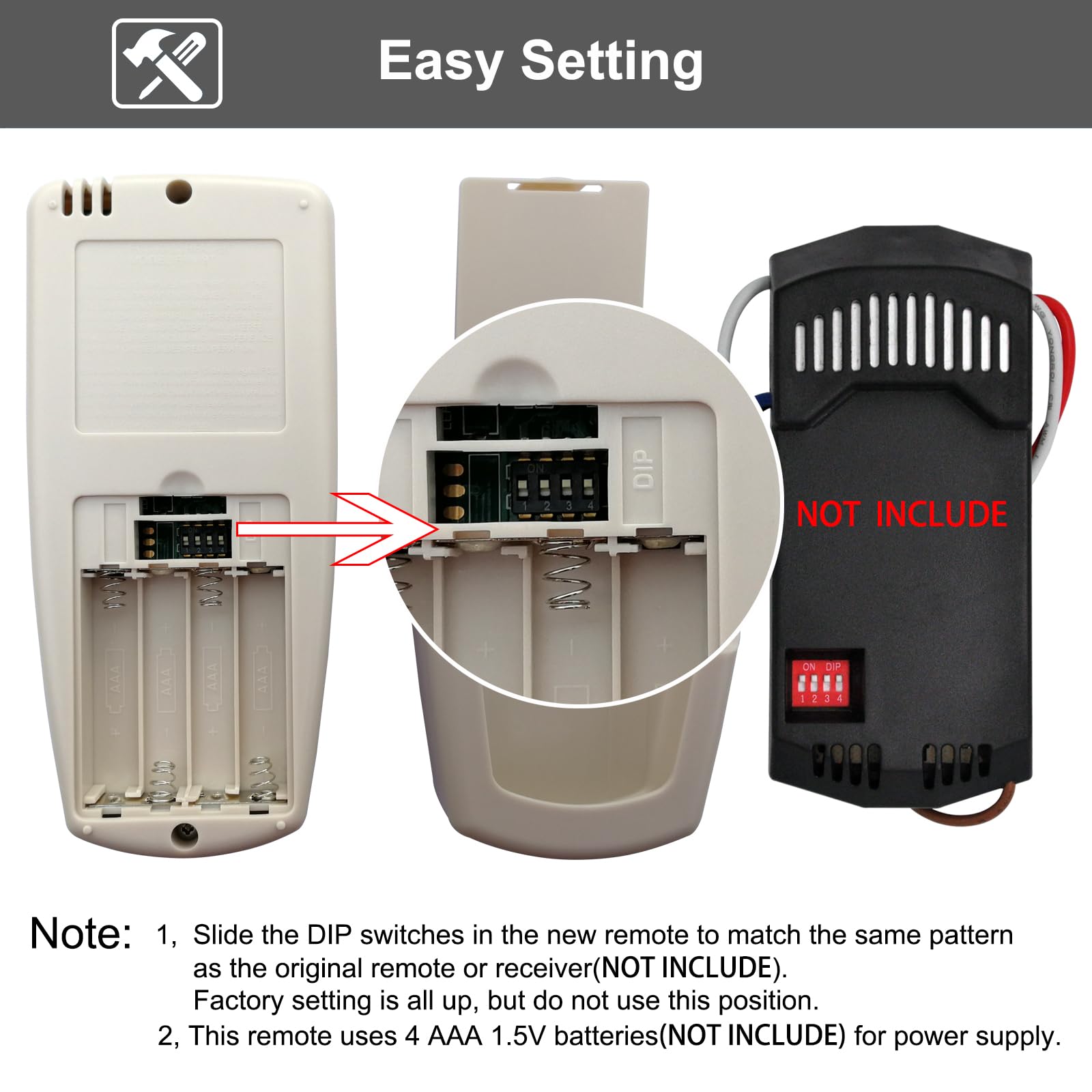Cenming Fan 9T Thermostatic Ceiling Fan Remote Control Replacement For Hampton Bay, With Fan Timer Key,3 Speed Lcd Display Temp,