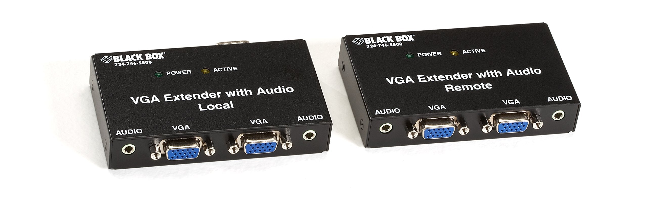 Vga Extender Kit With Audio - 2-Port Local, 2-Port Remote