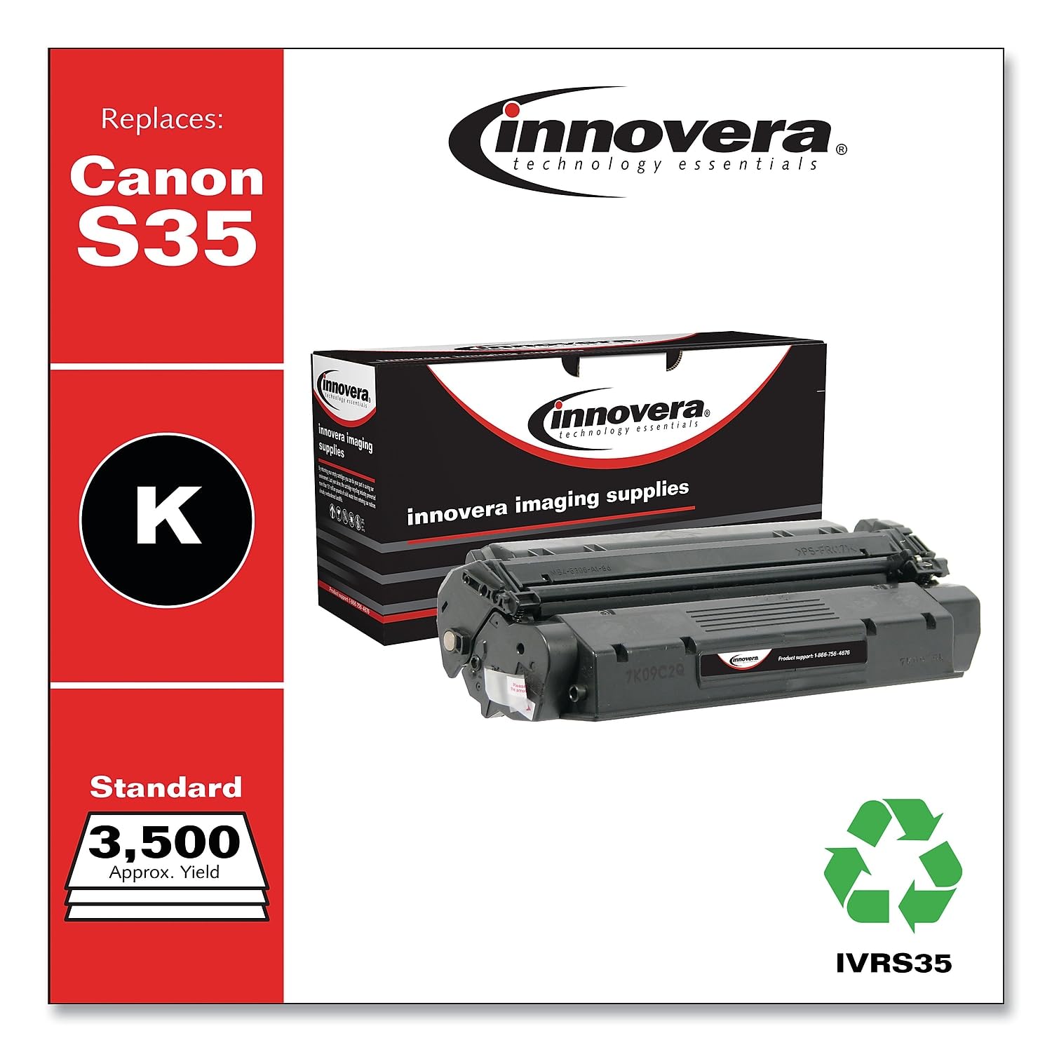 Innovera Ivrs35 Remanufactured 3500 Page Yield Toner Replacement For S35 (7833A001Aa)   Black