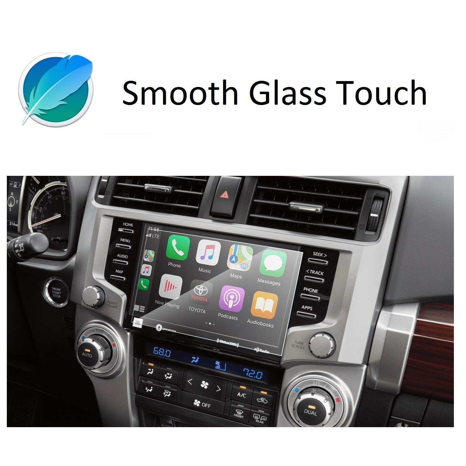 Wonderfulhz Screen Protector Compatible With 2020 2024 Toyota 4Runner, Toyota 4Runner 8 Inch Touch Screen,Shock Resistant,Premium Tempered Glass