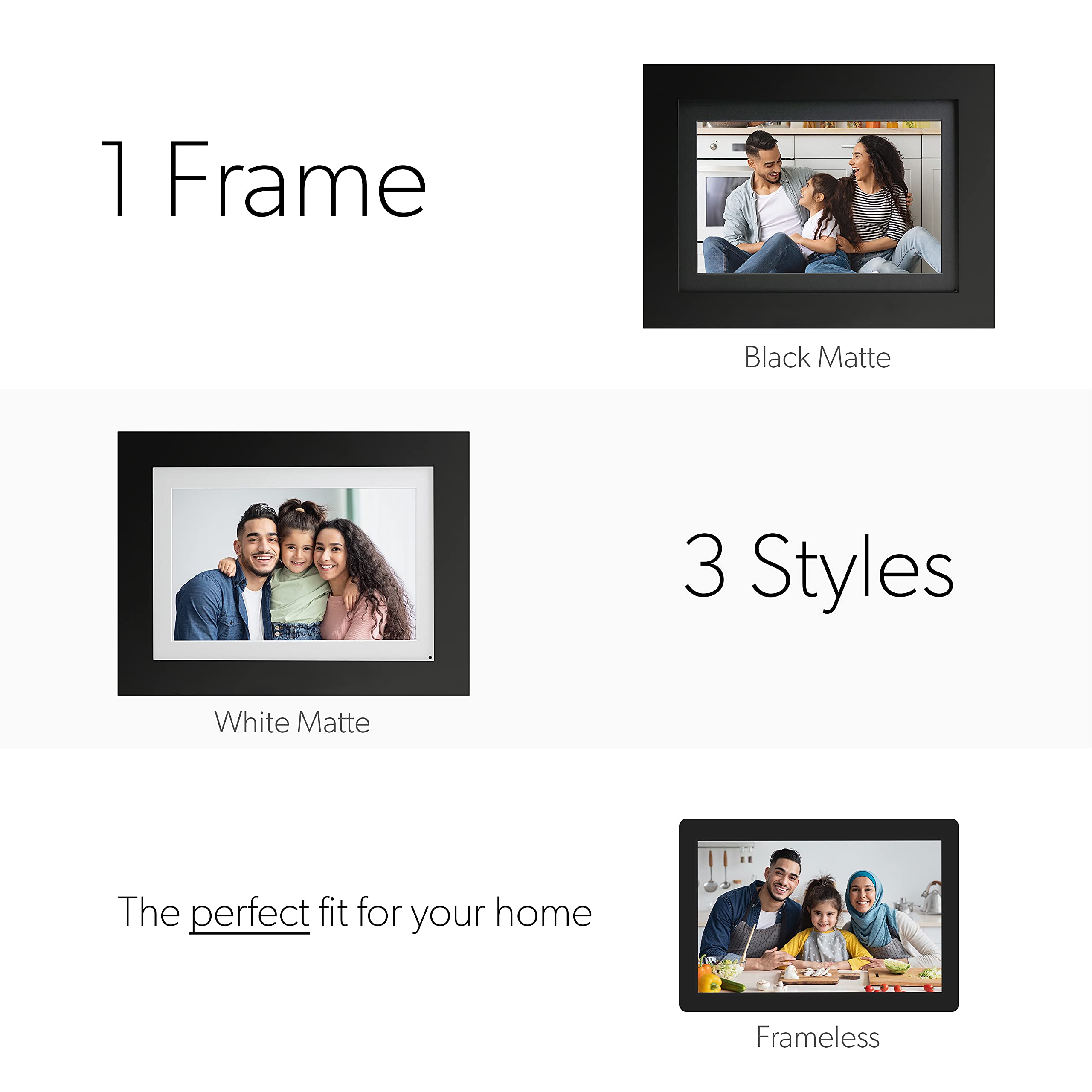 Simply Smart Home Photoshare 10    Wifi Digital Picture Frame, Send Pics From Phone To Frames, 8 Gb, Holds 5,000+ Photos, Hd Tou