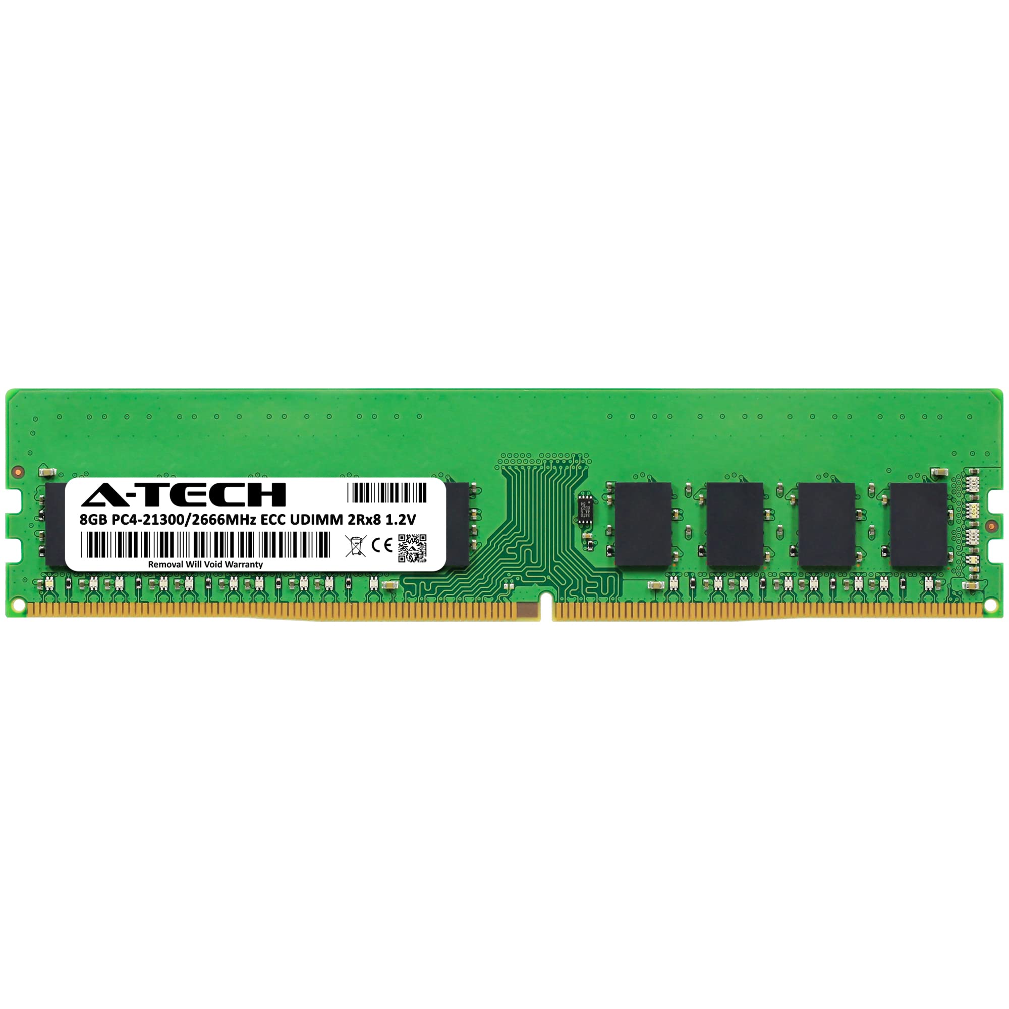 A Tech 8Gb Ram Replacement For Synology D4Ec 2666 8G & D4Eu01 8G | Ddr4 2666 Mhz Pc4 21300 Ecc Udimm Unbuffered Dimm Memory Comp