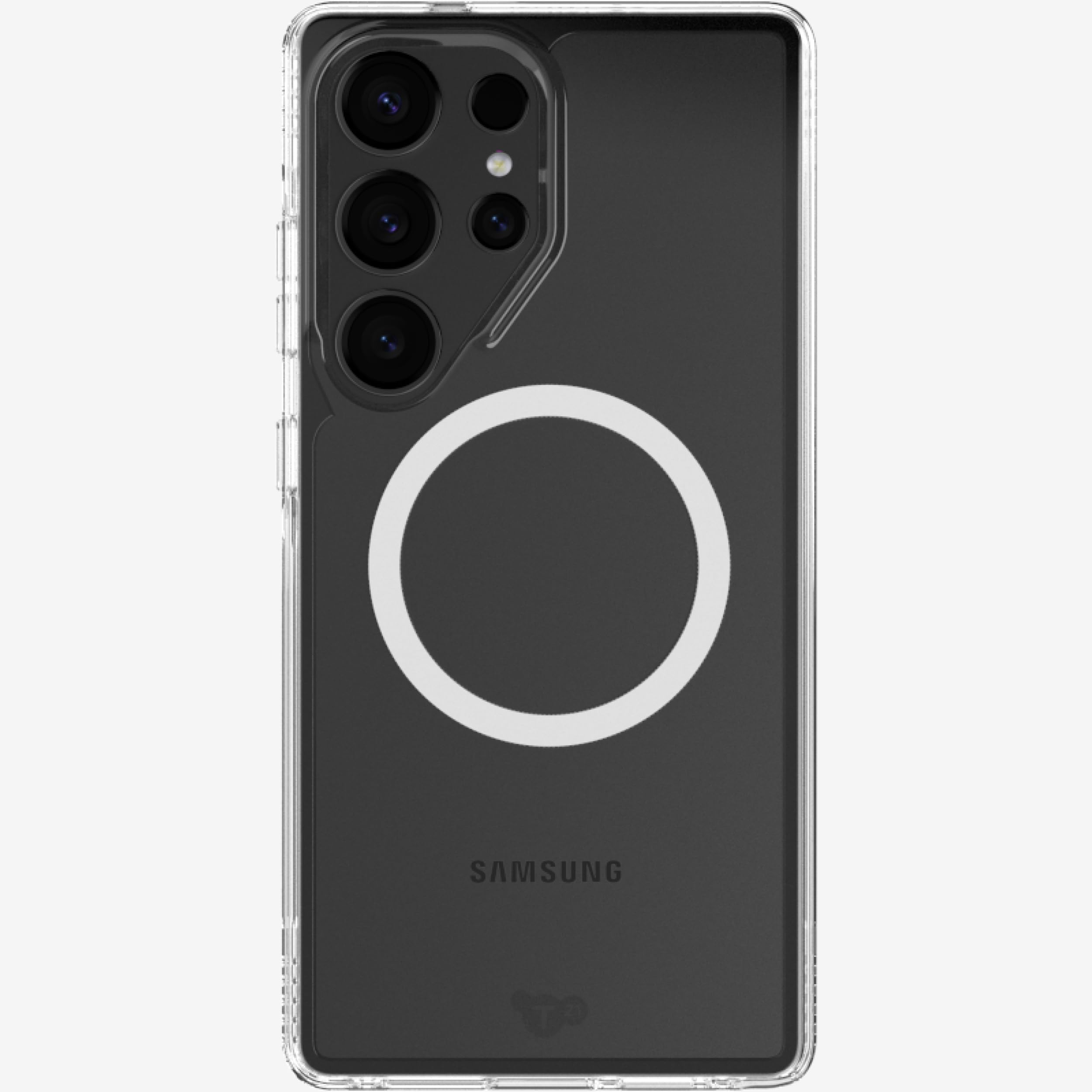 Tech21 EvoClear case for Sasung S25 Ultra - Anti-Yellowing case with Magnets - Clear