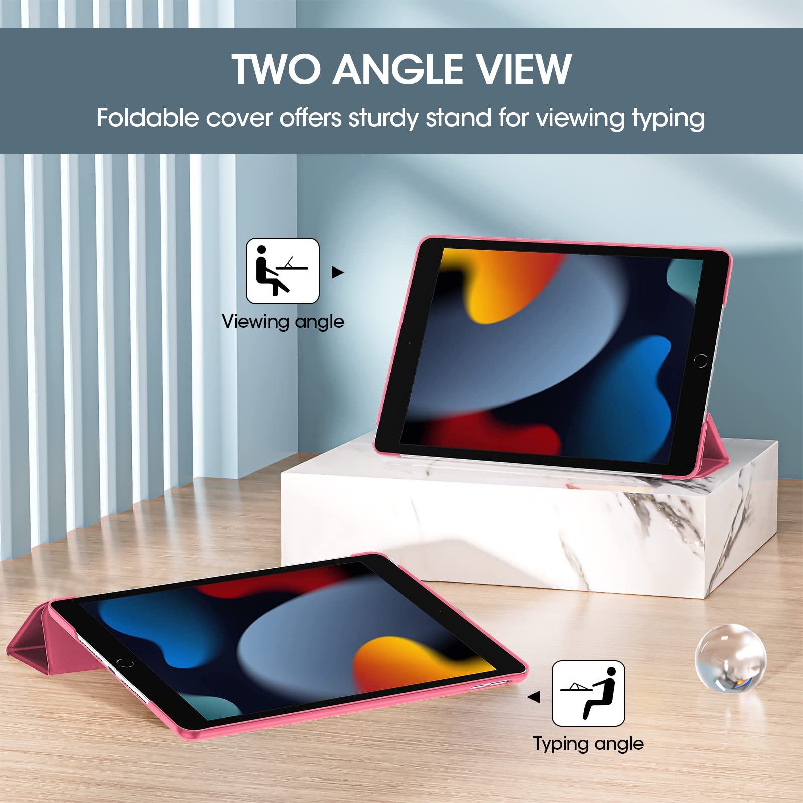 Procase For Ipad 9Th Generation 2021/ Ipad 8Th Generation 2020/ Ipad 7Th Generation 2019 Case, Ipad 10.2 Case Ipad Cover 9Th Gen