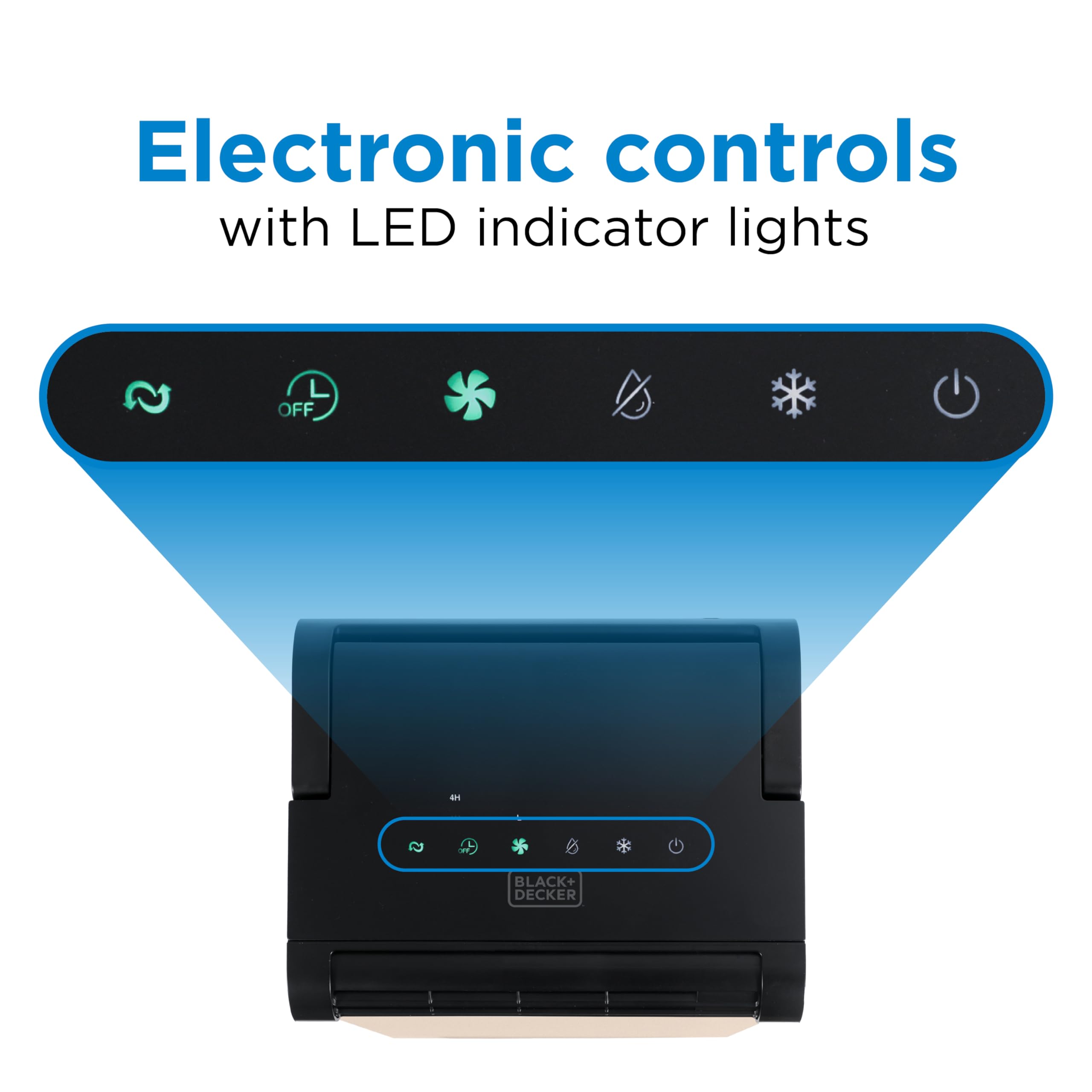 Black+Decker 3 In 1 Personal Portable Air Conditioner, Portable Fan & Dehumidifier, Windowless Air Conditioner With Electronic C