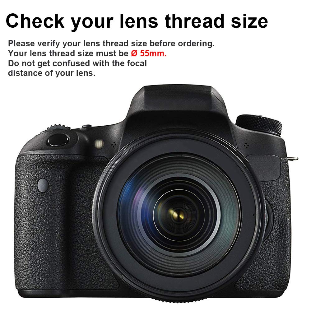 Tectra 55Mm 0.43X Professional Hd Wide Angle Lens (Macro Portion) For Nikon D3400, D3300, D3500, D5500, D5600 And Sony Alpha Cameras
