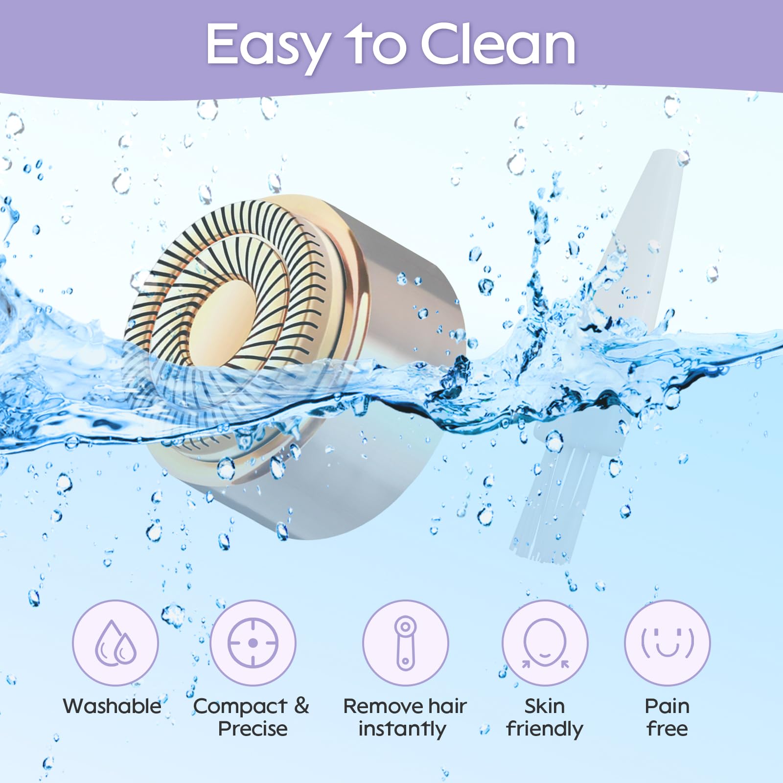 Generation 3 Facial Hair Remover Replacement Heads For Finishing Touch Flawless,Double Precision Blades Replacement Heads Compat