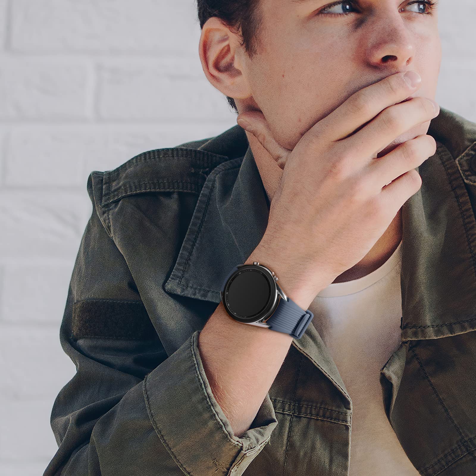 Lerobo [2 Pack Band Compatible With Samsung Galaxy Watch 3 45Mm/Galaxy Watch 46Mm Bands/Gear S3 Frontier, 22Mm Smart Watch Band