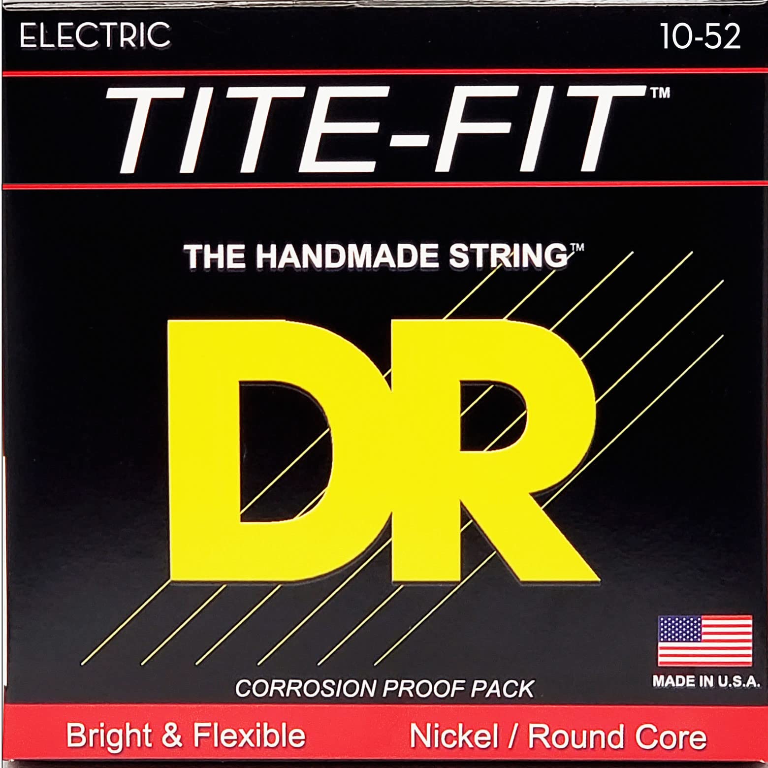 Dr Strings Tite Fit Electric Round Core 10 52