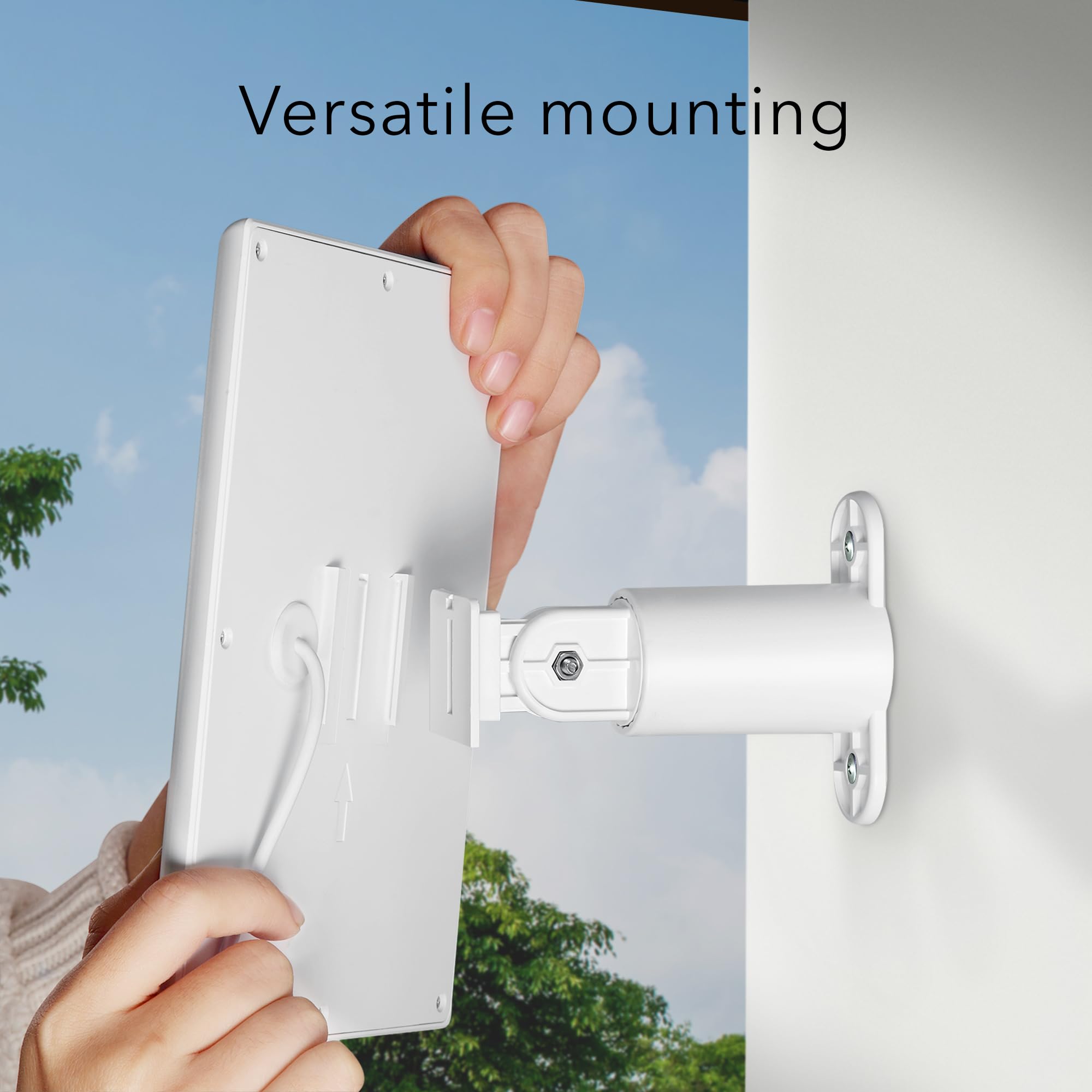 Wasserstein Solar Panel (2W 5V) Compatible With Ring Spotlight Cam Battery/Stick Up Cam Battery   Continuous Power For Your Ring