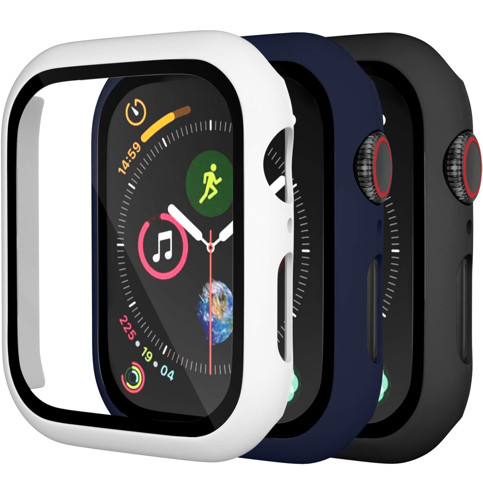 Charlam Compatible With 46Mm Apple Watch Case, Apple Watch Series 10 Case Cover 46Mm Wtih Touch Sensitive Screen Protector,3 Pac