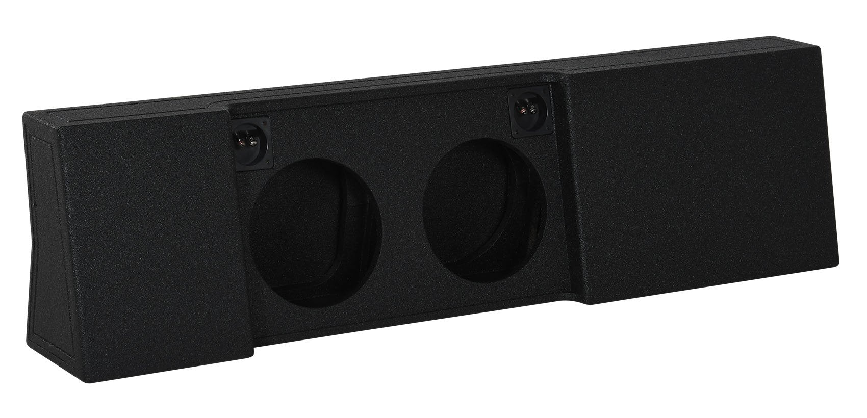 Qpower ''Qbomb'' Ford F Series Super Crew '09 '22 Dual 12'' Vented Empty Woofer Box