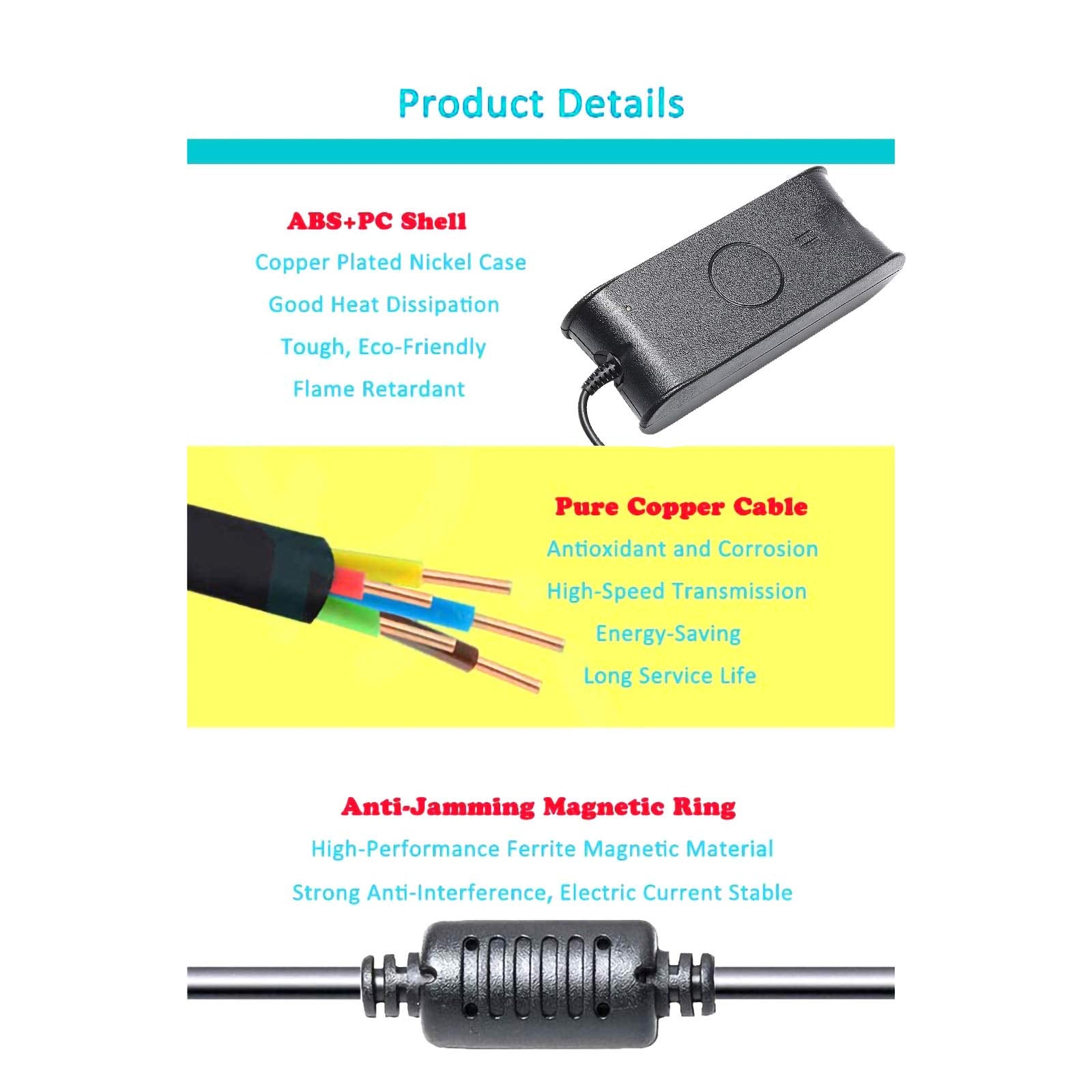 90W Ac Adapter Charger For Dell Studio 1440 1555 1558 1569 1640 1645 1737 1747 1745 1749 Inspiron 14 15 17 14R 15R 17R 8500 1520 1525 1570 1564 1750 Fa90Pe1 00 Pa 3E Pa 1900 0202 Adp 65Jb