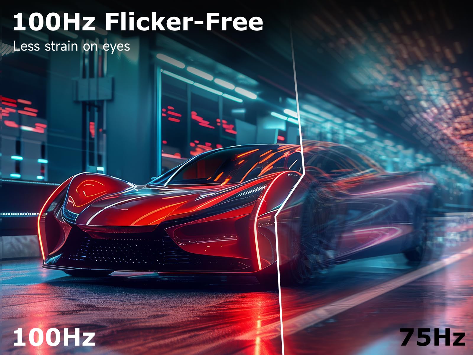 Xgaming 24 Inch Monitor, Fhd 100Hz 1080P, Ips 16:9 Frameless Computer Monitor, 99% Srgb, Low Blue Light Eye Care, Freesync, Pc S