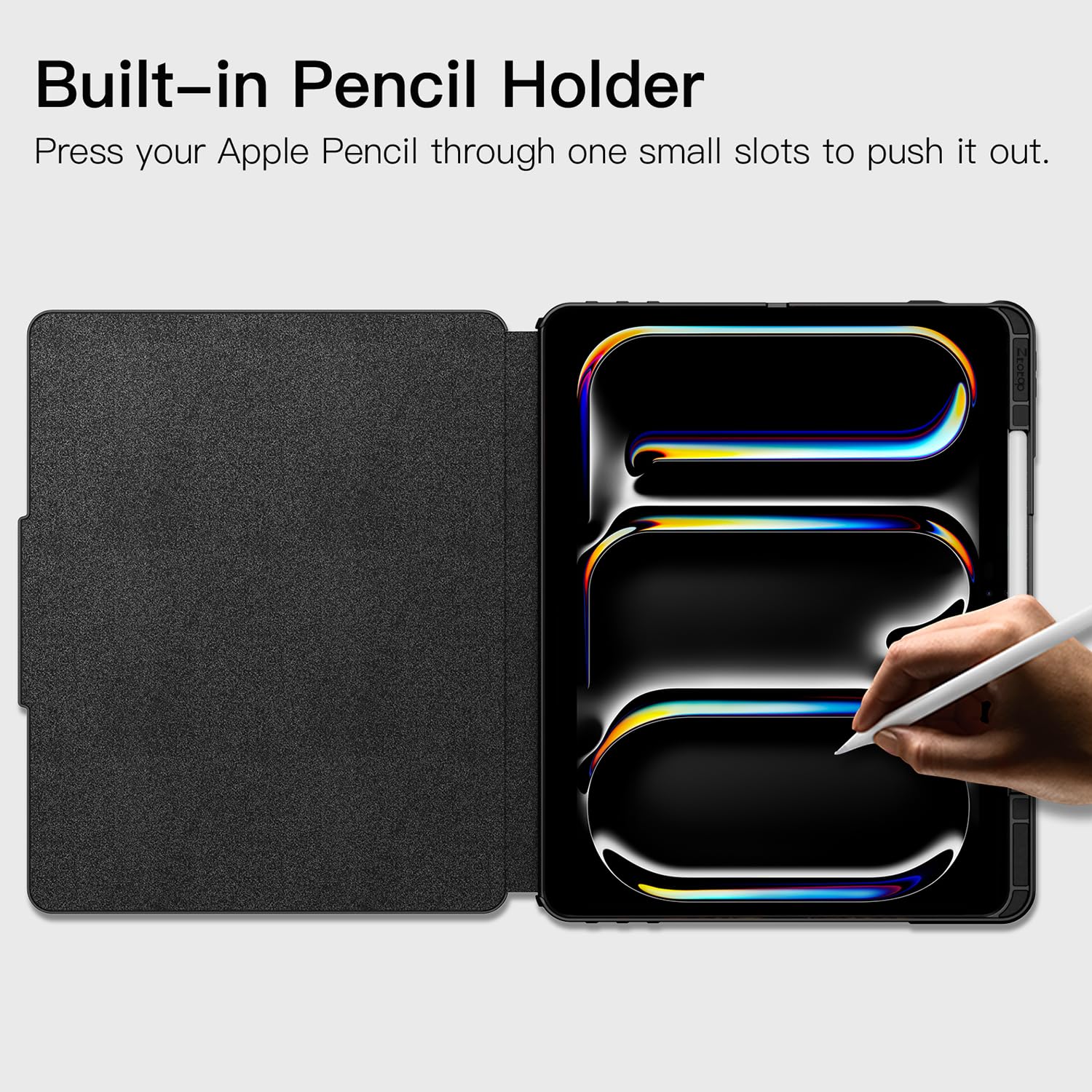 Ztotopcases For New Ipad Pro 13 Inch Case 7Th Gen M4(2024)/ Pro 12.9 Inch 6Th/5Th/4Th Generation 2022/2021/2020, 6-Angle Magneti