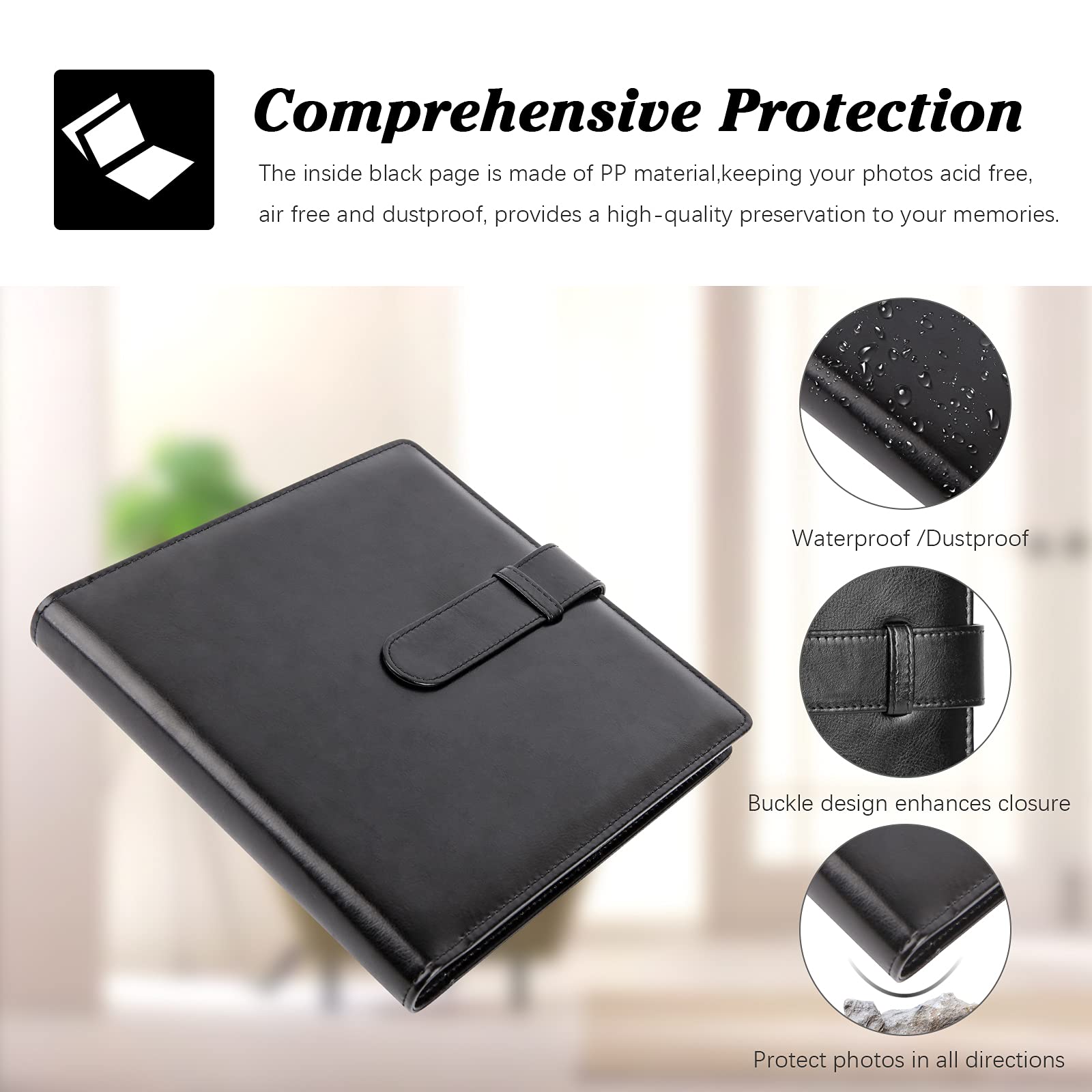 288 Pockets Photo Album For Fujifilm Instax Square Sq1/Sq6/Sq10/Sq20 Camera, Kodak Mini 3 Square,Mini Shot 3 Square, Mini Shot 3 Square Printer, Album For Instax Square Photo, Kodak 3X3' Photo