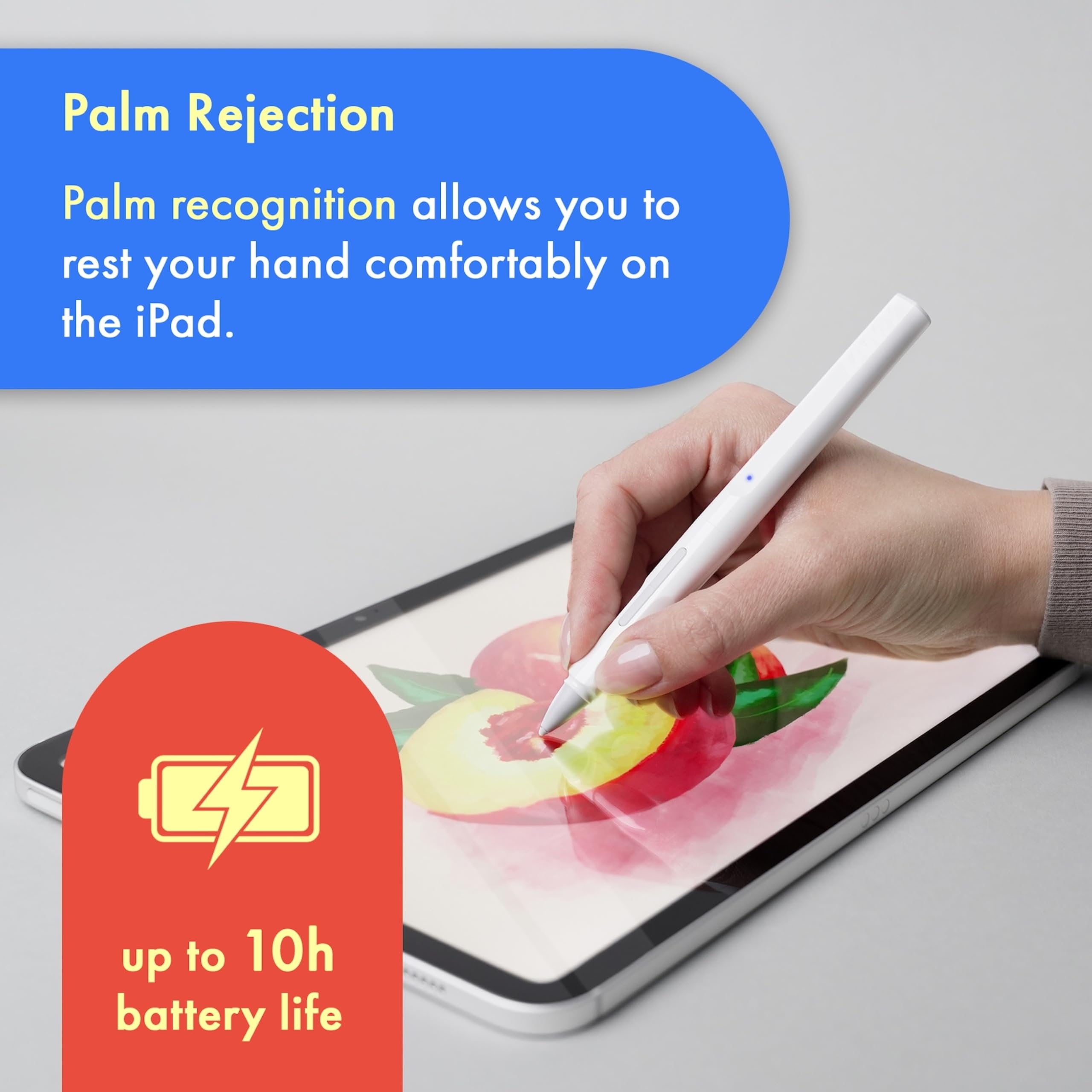 Lamy Safari Note+ White Ipad Pen   Stylus Pen With Palm Rejection, Tilt Sensitivity & Ergonomic Grip   Compatible With Various I