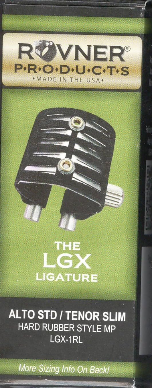Rovner Ligature & Plastic Cap For Alto Standard Saxophone   Lgx Ligature For Hard Rubber Mouthpiece (Lgx 1Rl)