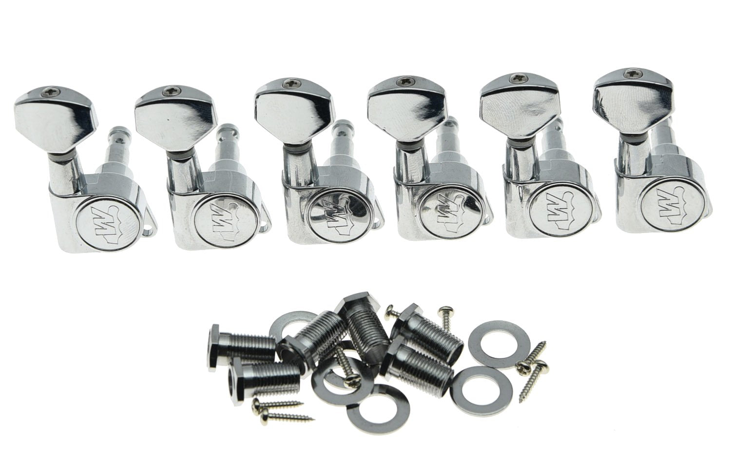 Wilkinson Chrome E-Z LOK Post Guitar Tuners Tuning Keys Pegs Machine Heads for Strat Tele