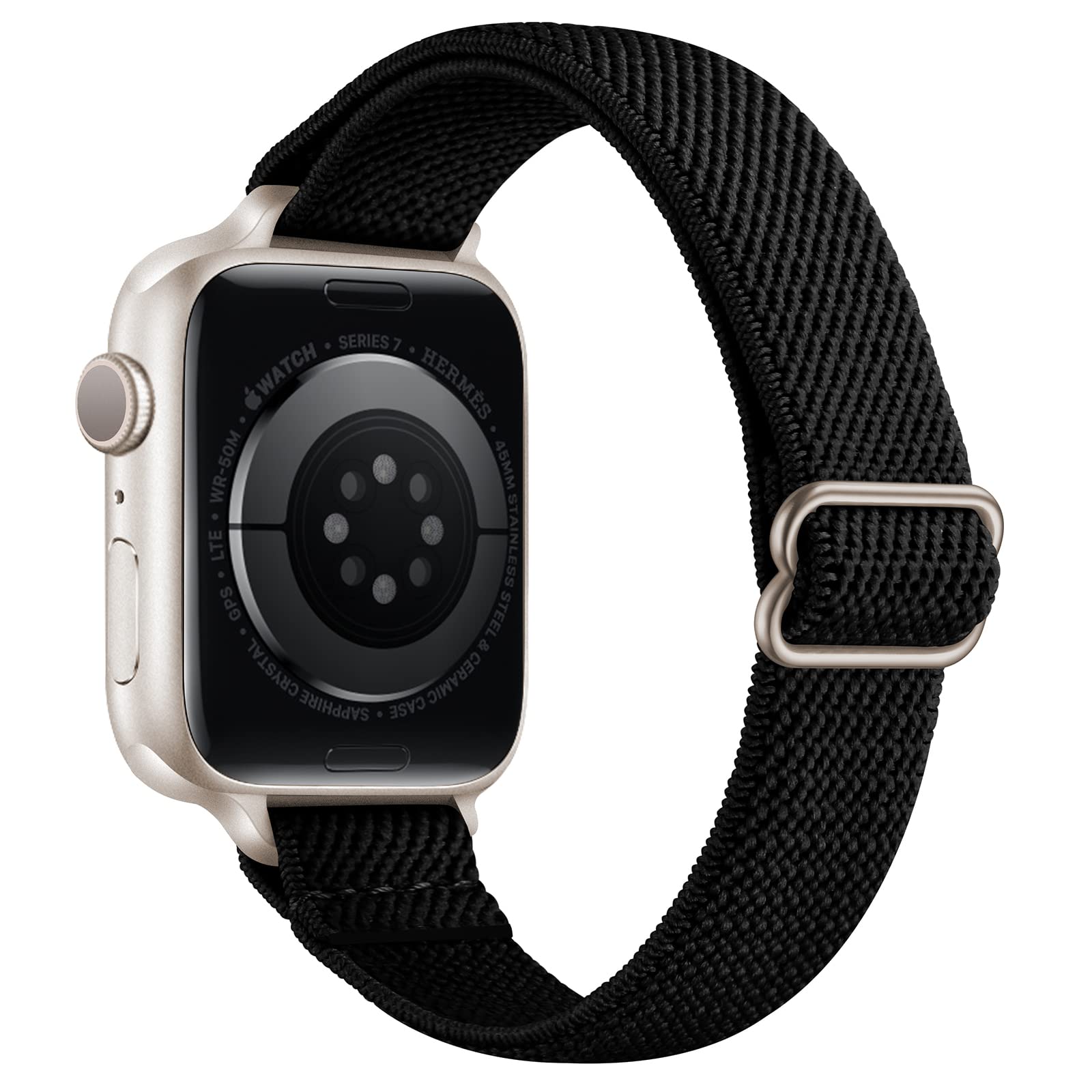 Sicciden Slim Stretchy Bands Compatible With Apple Watch Band 42Mm (Series 10) 41Mm 40Mm 38Mm, Women Elastics Band Nylon Thin St