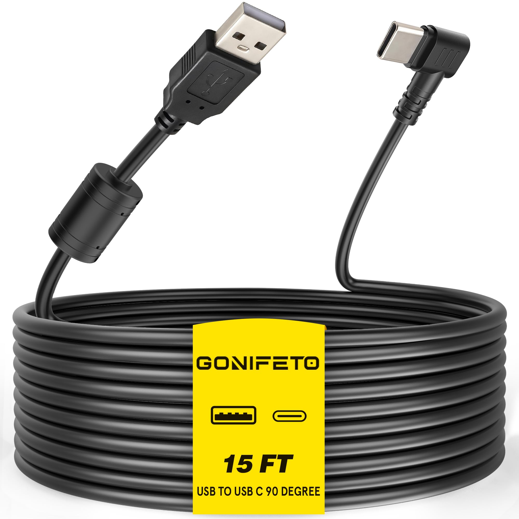 Dash Cam Cable for USB C Dash Cam,15FT Charger Cord for Mirror Camera