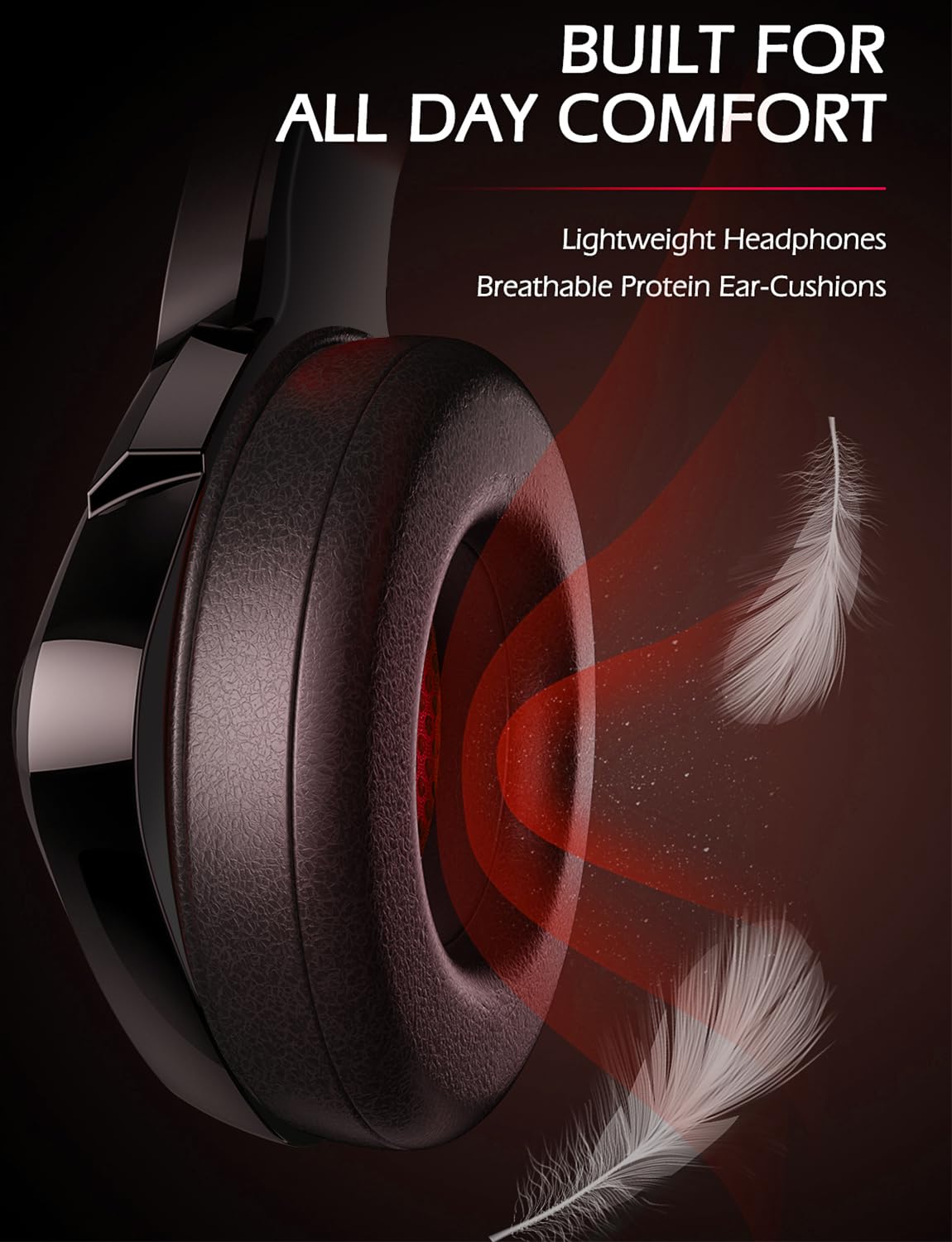 Ziumier Gaming Headset For Pc, Ps4, Ps5, Xbox One, Xbox Series S/X, Switch, Noise Canceling Microphone, Stereo Surround Sound, 3