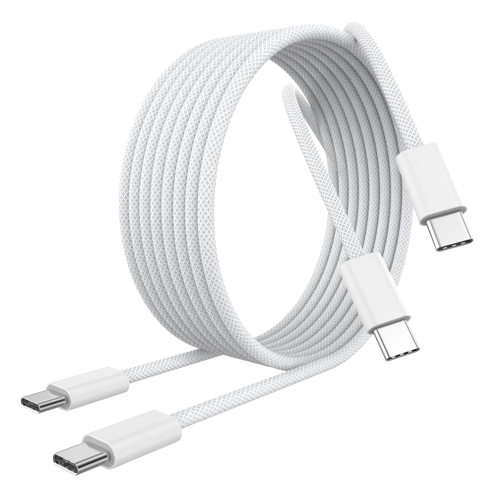 [Apple MFi Certified] iPhone 17 16 15 Charger Cable Cord 6FT, 2 Pack White