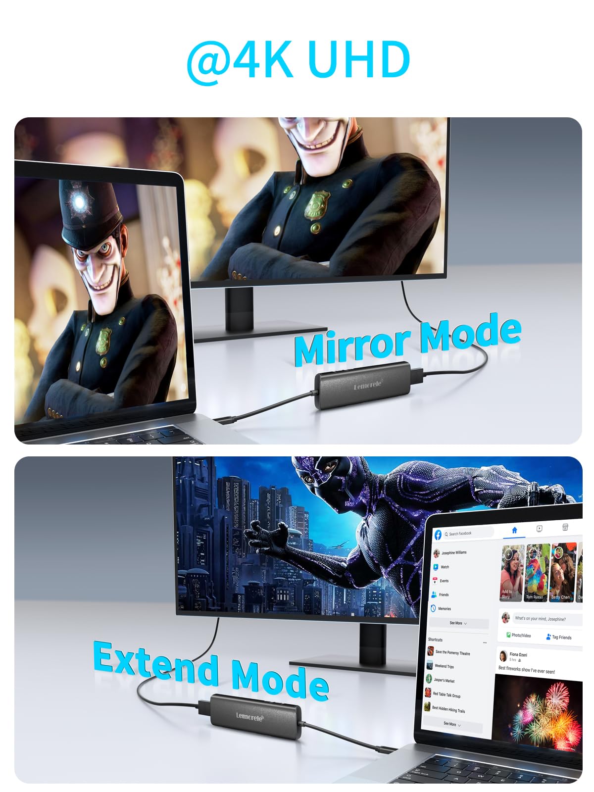 Lemorele Usb C Hub 8 In 1 Adapter, Usb C Hub With 4K Hdmi Output, 100W Power Delivery, Usb 3.0 5Gdps Port, Sd/Tf Card Reader Adp