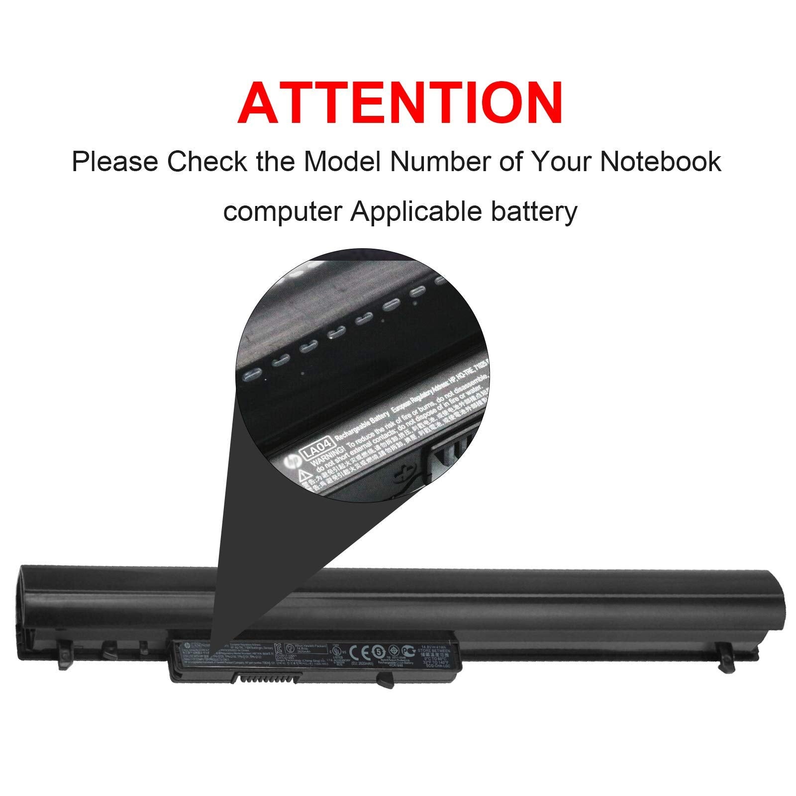 776622 001 Battery For Hp 15 F272Wm La04 15 F233Wm 15 F271Wm 15 F211Wm 15 F039Wm 15 F010Wm 15 F009Wm 15 F010Dx 15 F033Wm 15 F305