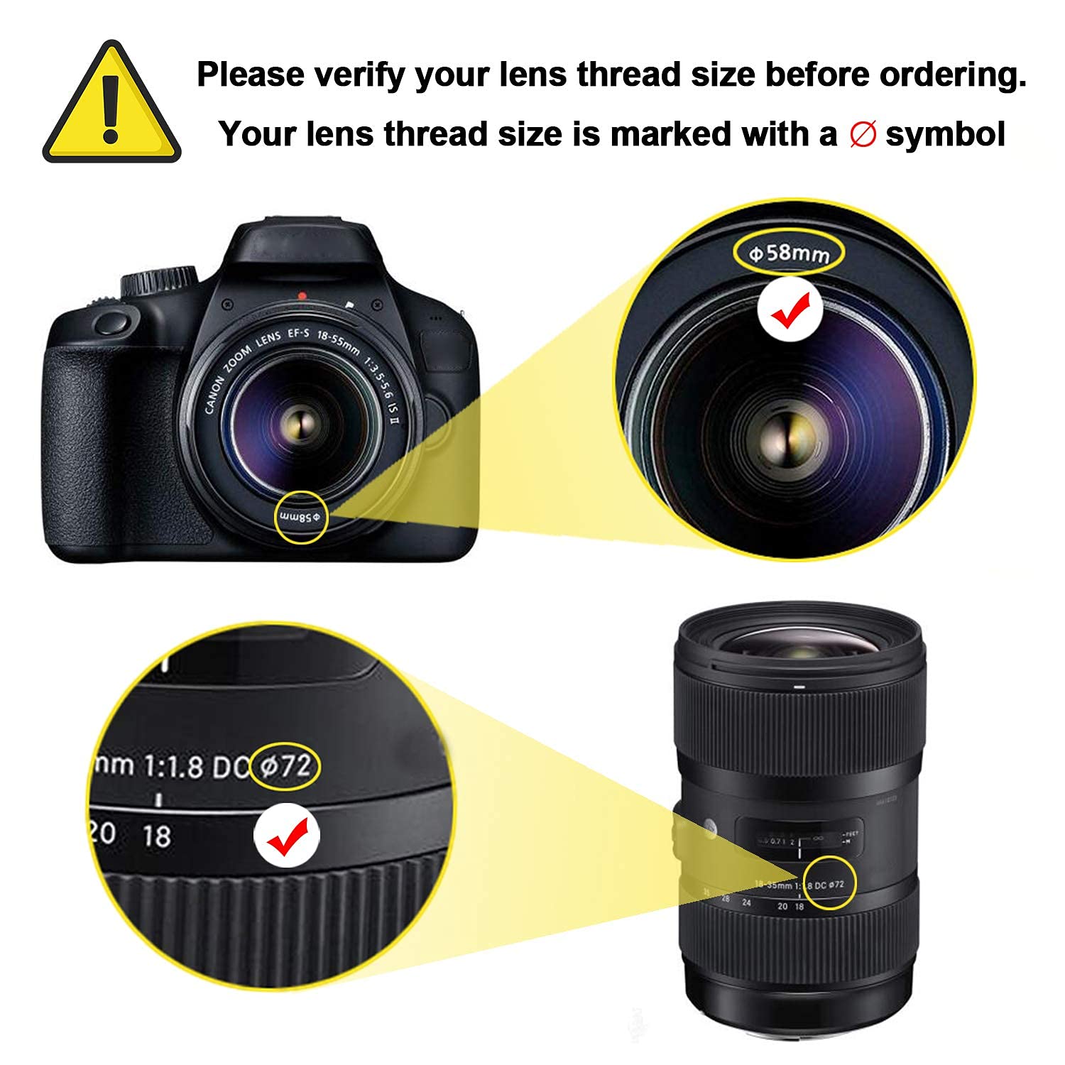 STSEETOP Camera Lens Hood Collapsible Reversible Silicone Black for 70-90mm Lenses