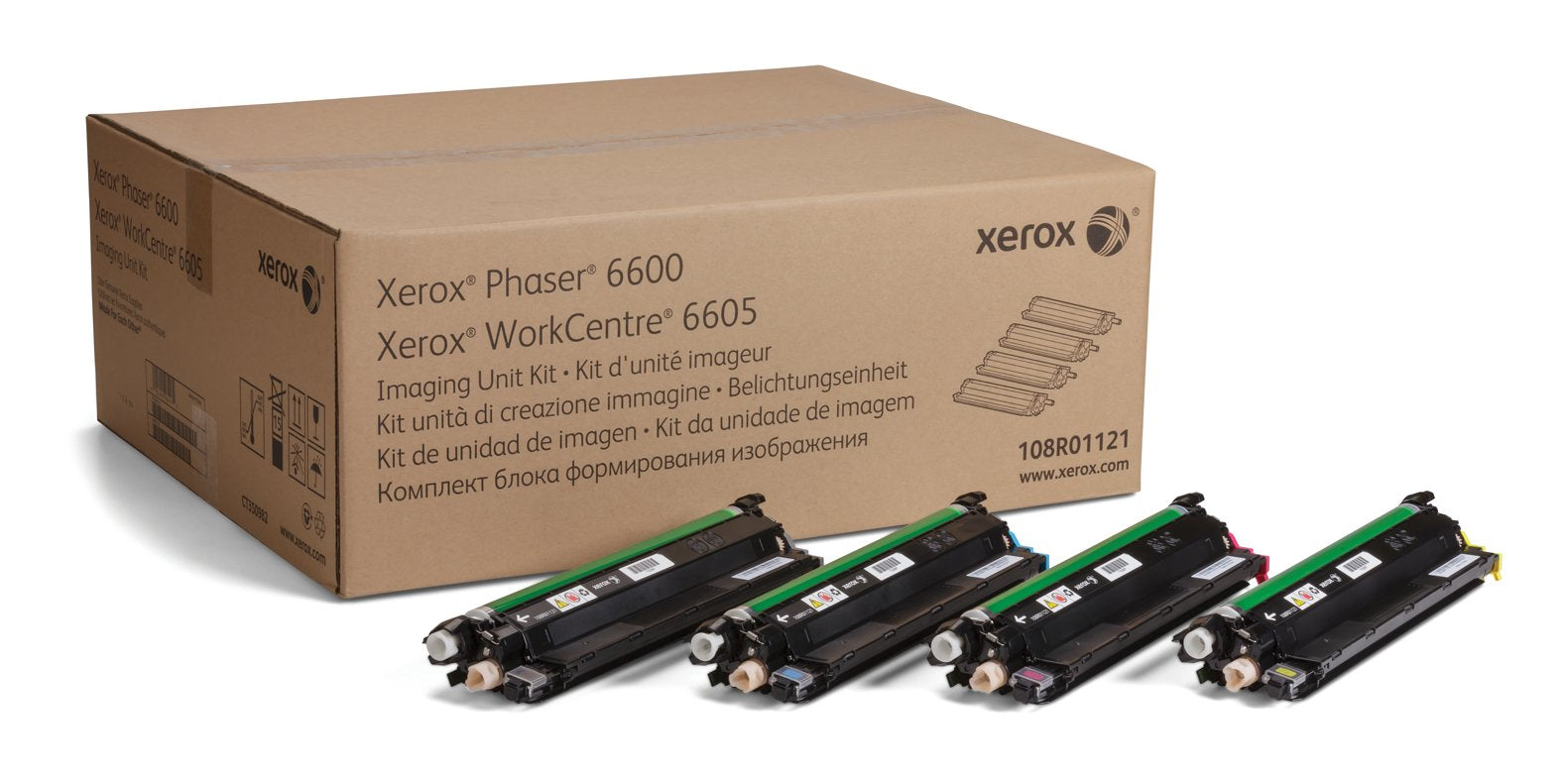 Xerox 108R01121 Phaser 6600 6655 C400 C405 Drum In Retail Packaging, Yellow