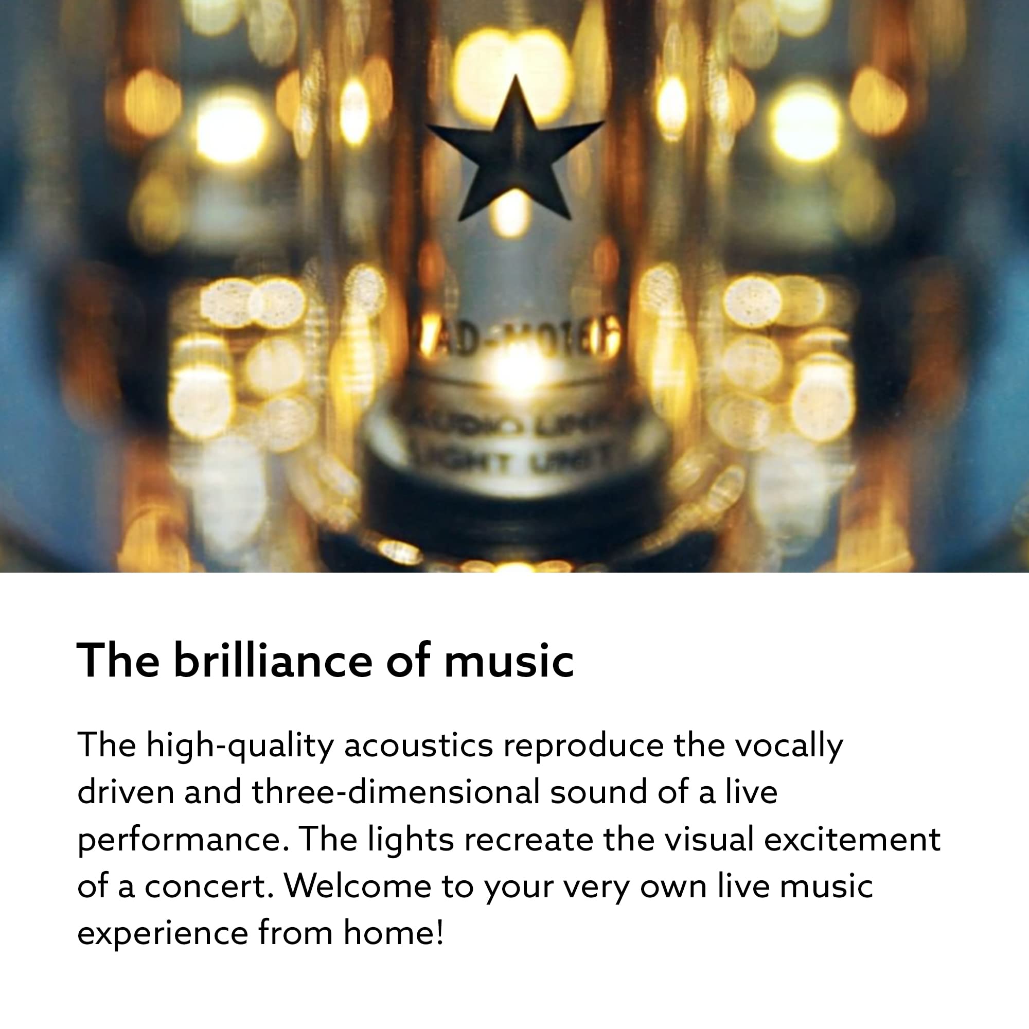 Balmuda The Speaker | Portable Bluetooth Speaker | 3D Crystal Sound & Led Light Show | Rechargeable | Usb C | 3 Light Modes: Candle, Ambient, & Beat | 7 Hour Playtime For Live Concert Feel At Home