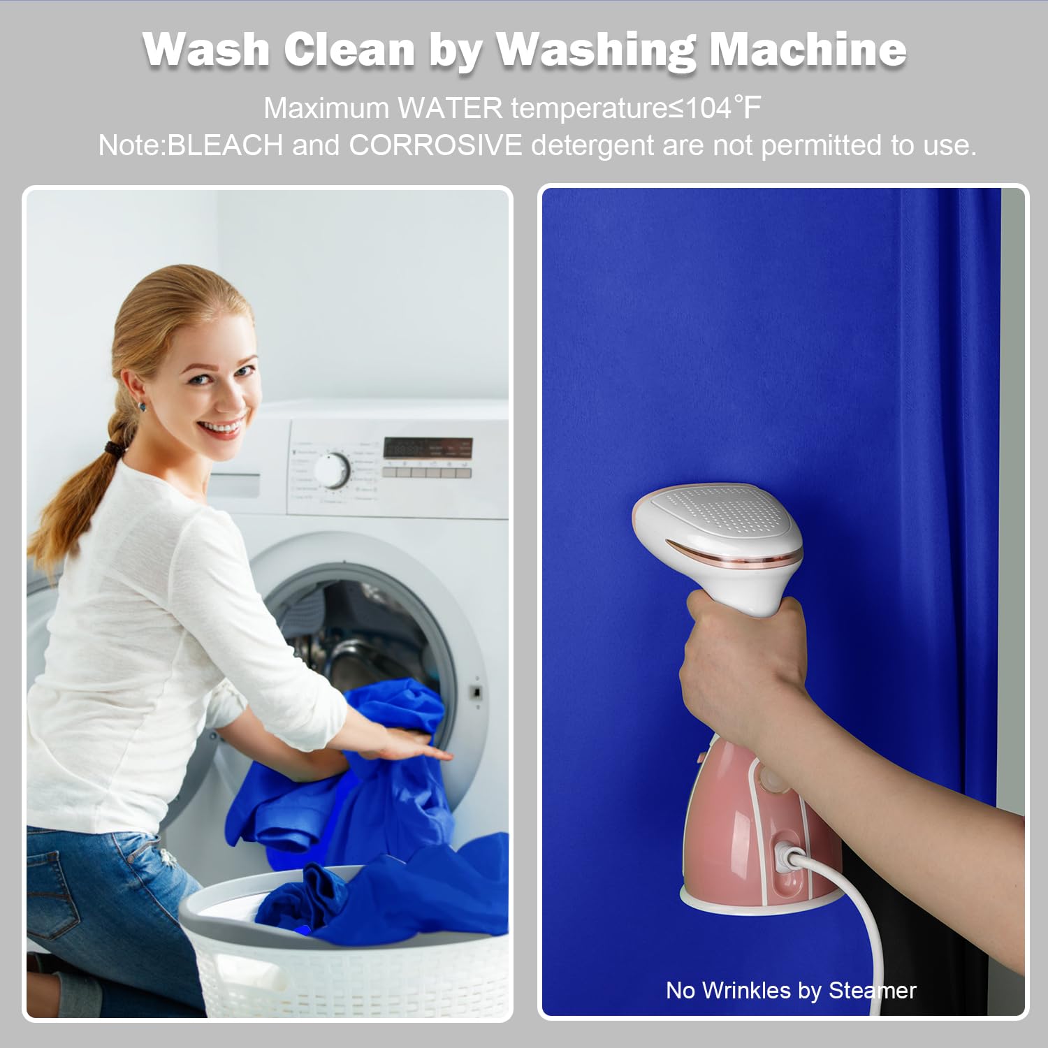 Aimosen 10X10 Ft Royal Blue Screen Backdrop For Photography, Large Chromakey Blue Photo Background For Party Portrait Photoshoot