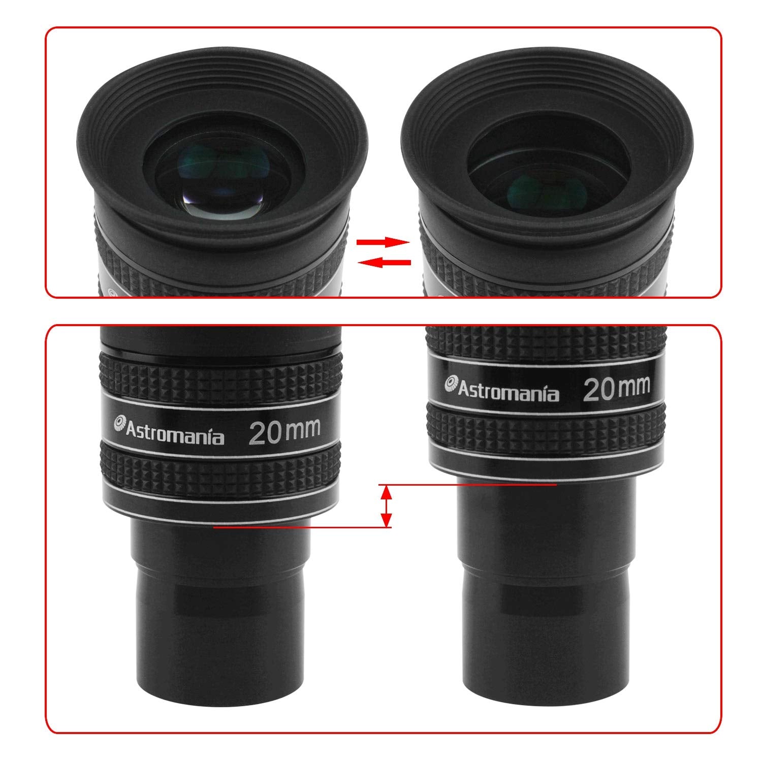 Astromania 1.25'' 20Mm 58 Degree Planetary Eyepiece For Telescope