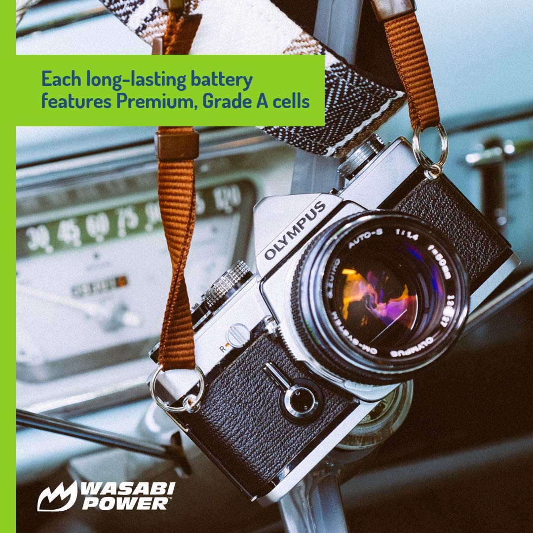 Wasabi Power Battery (2 Pack) And Dual Usb Charger For Olympus Bln 1, Bcn 1 And Olympus Om D E M1, E M5, Pen E P5