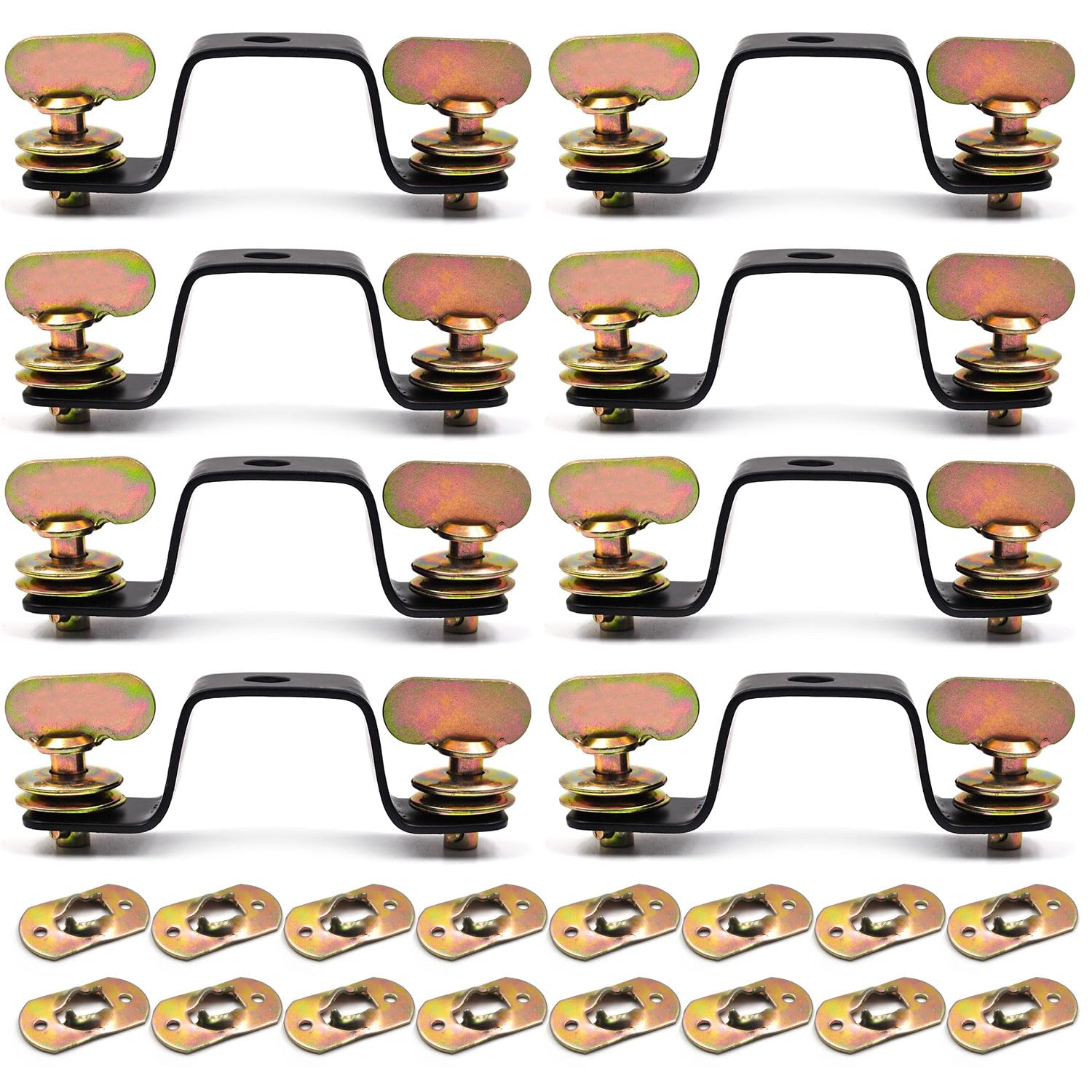 Moving Head Light Bridge Connector Truss Clamp Stage Light Clamps, Bracket Connector Spacing 10.5cm, Quick Lock, 12 mm Aperture 