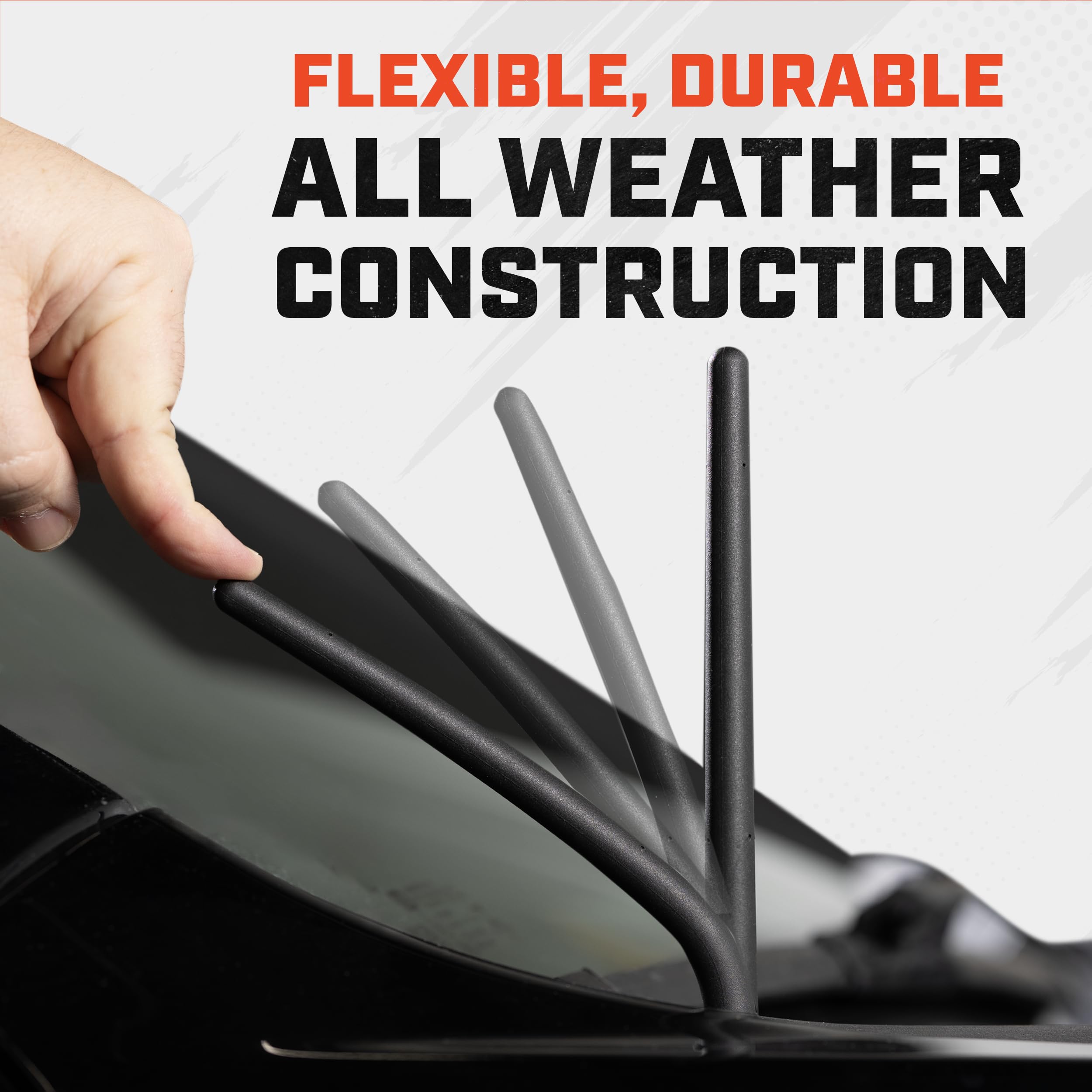 Antennamastsrus   Short Rubber Antenna Fits Ford Mustang (1979 2009)   Usa Stainless Steel Threading   The Original 6 3/4 Inch A